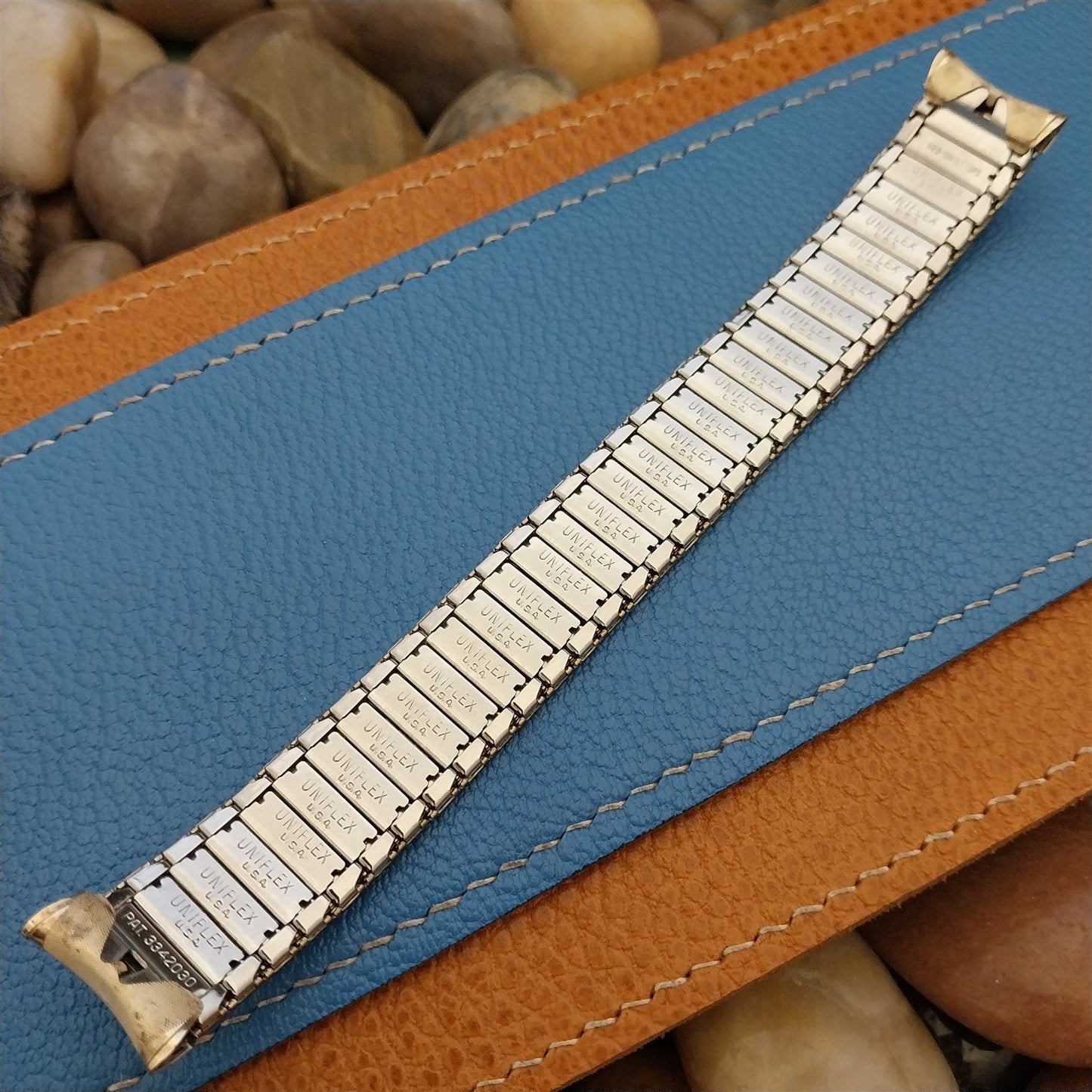 17.2mm 10k Gold-Filled 1960s Vintage Watch Band Uniflex USA Slim Expansion