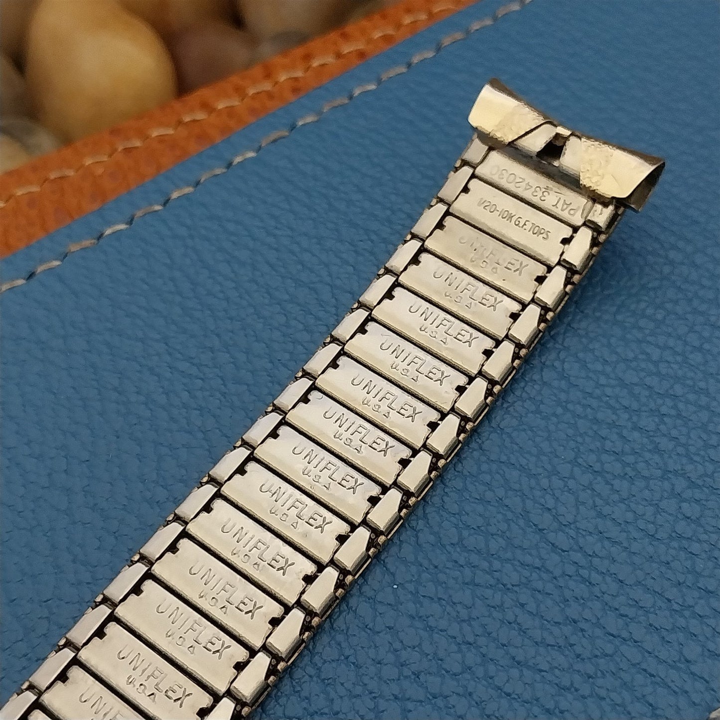 17.2mm 10k Gold-Filled 1960s Vintage Watch Band Uniflex USA Slim Expansion