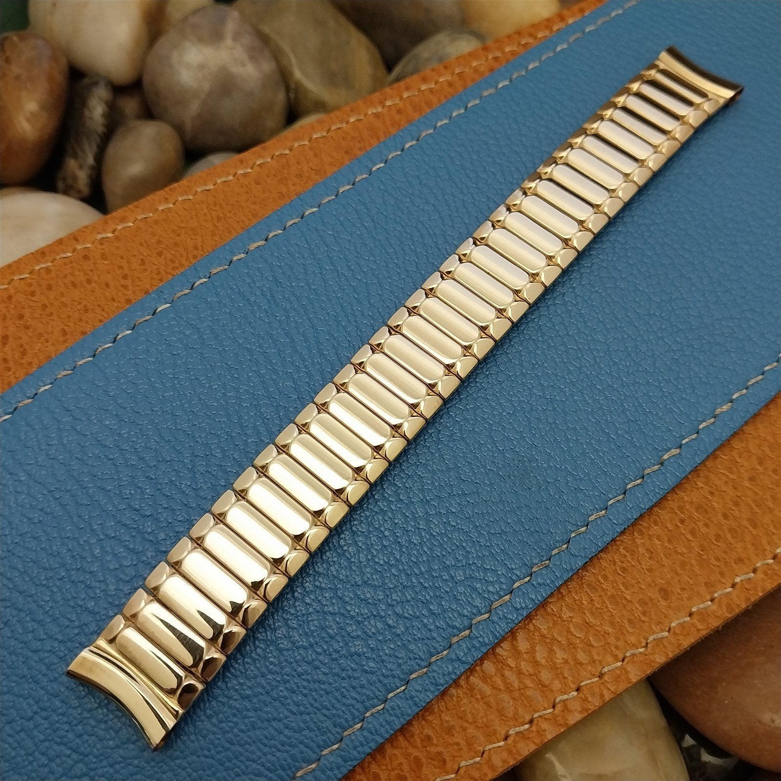 5/8" 10k Gold-Filled Expansion nos Bellavance 1950s Vintage Watch Band