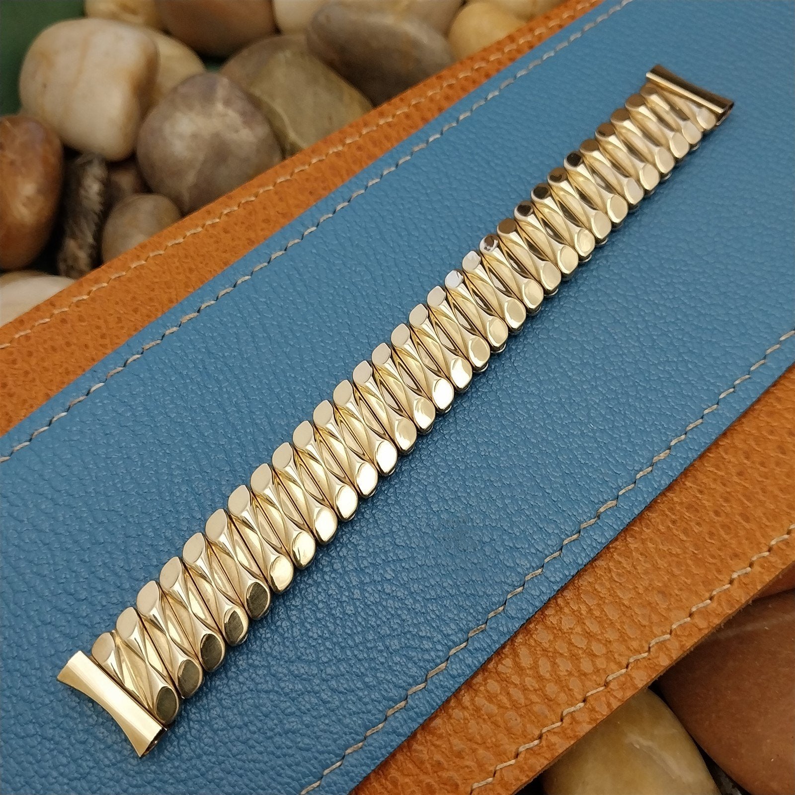 5/8" 10k Gold-Filled Expansion nos Bellavance Unused 1950s Vintage Watch Band