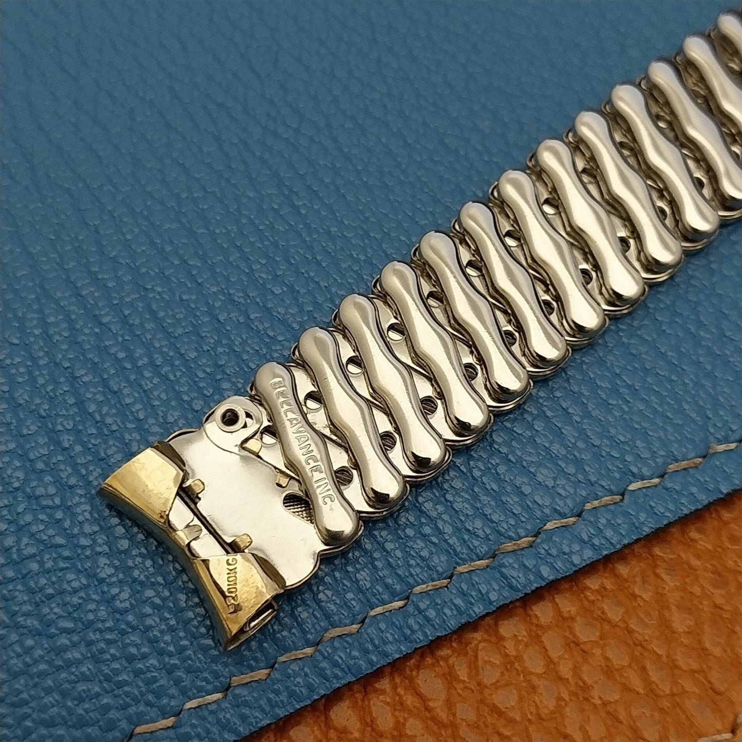 5/8" 10k Gold-Filled Expansion nos Bellavance 1950s Vintage Watch Band