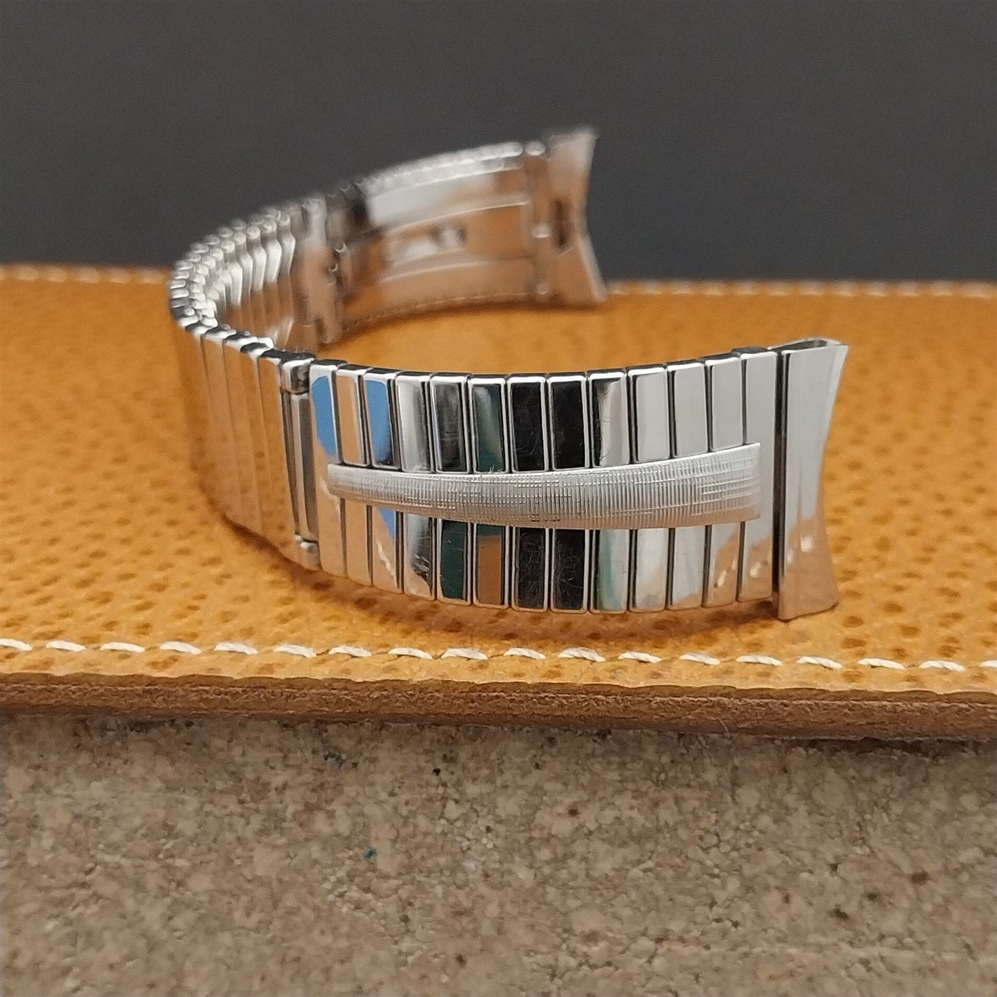 19mm 18mm 17mm JB Champion Mid-Century Stainless Steel 1950s Vintage Watch Band