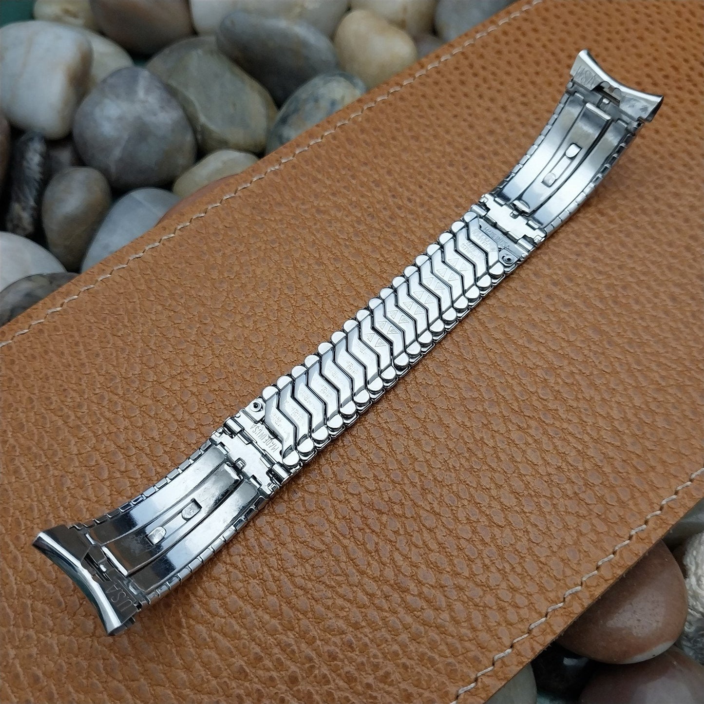 19mm 18mm 17mm JB Champion Mid-Century Stainless Steel 1950s Vintage Watch Band