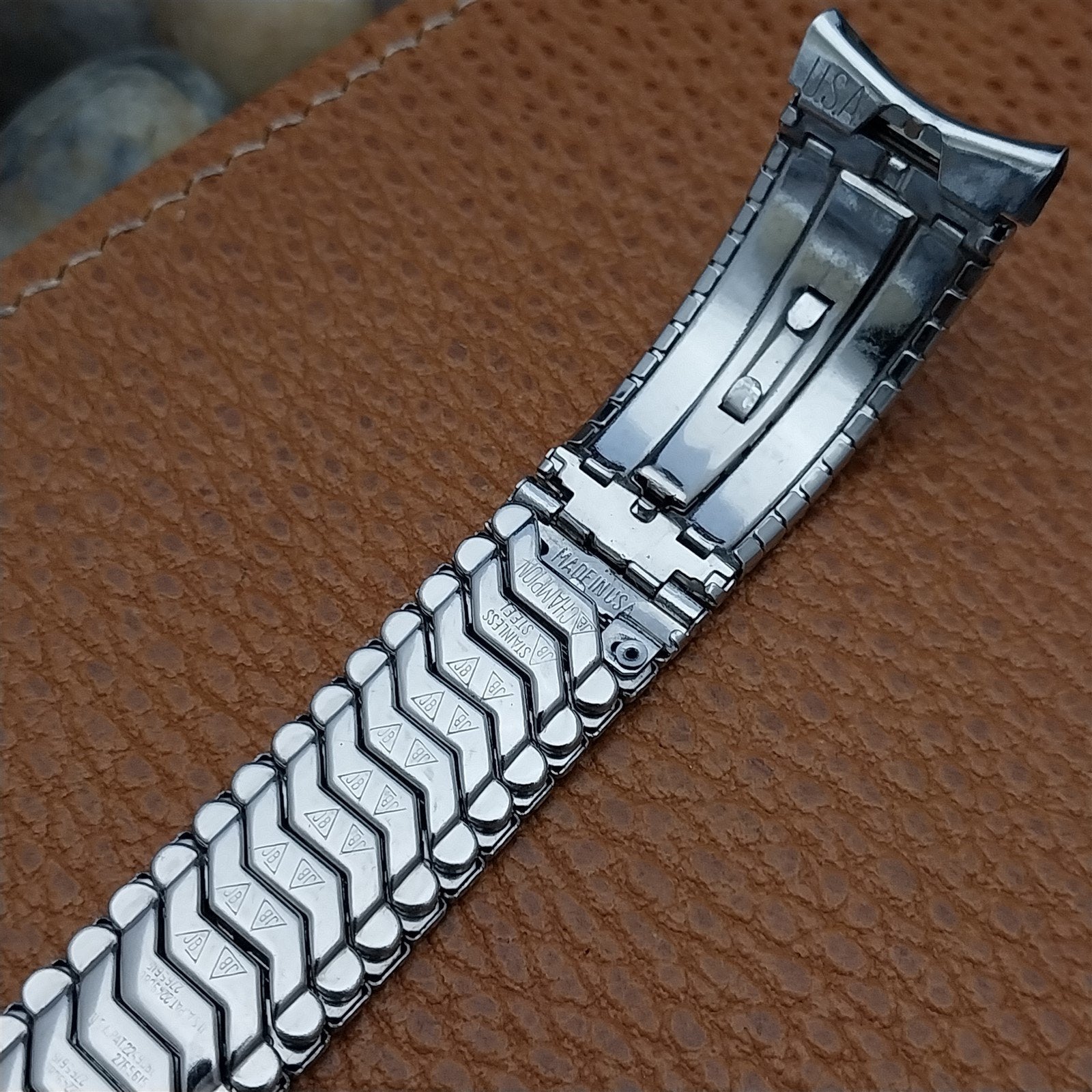 19mm 18mm 17mm JB Champion Mid-Century Stainless Steel 1950s Vintage Watch Band
