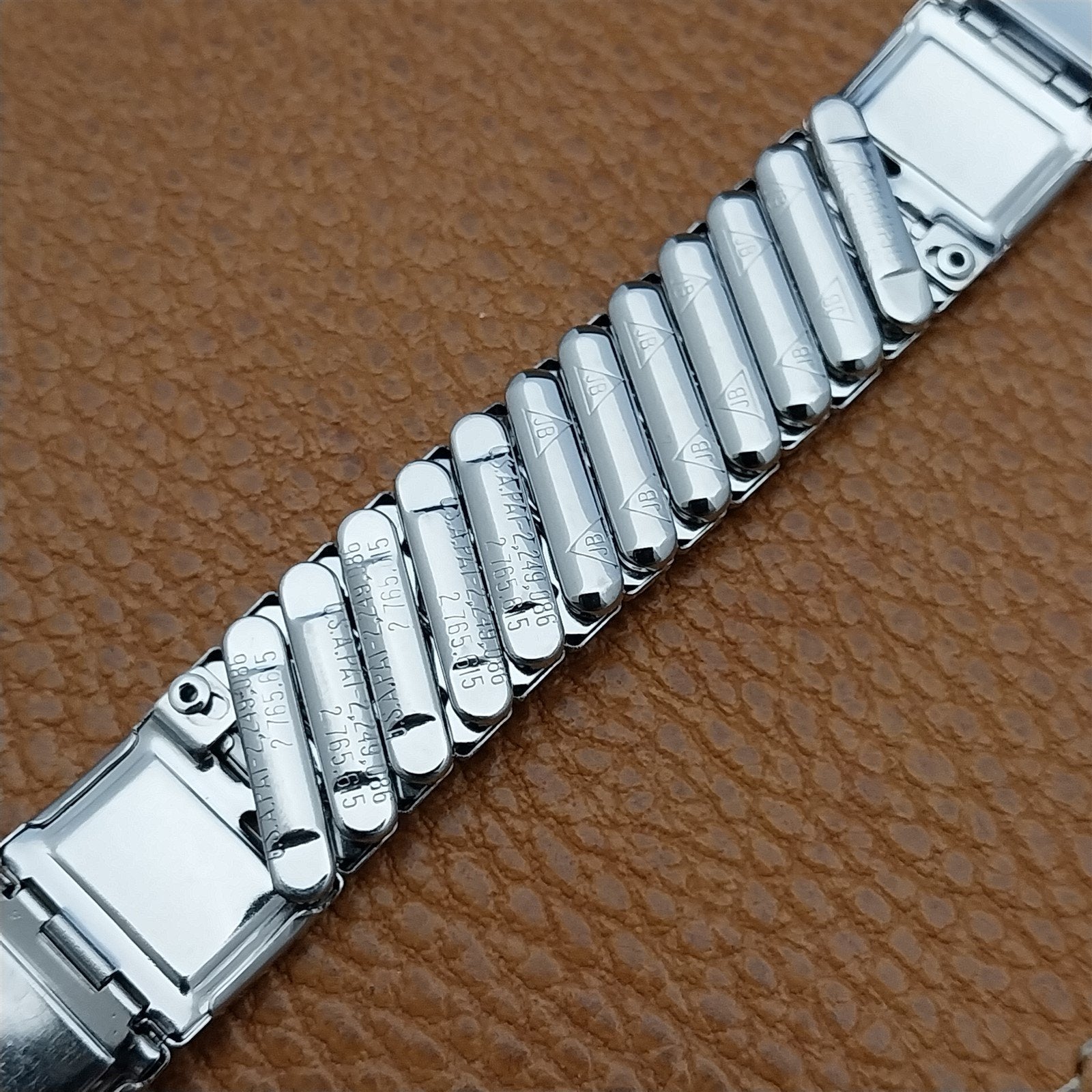 1950s Shriner Stainless Steel & Lizard JB Champion Mason Vintage Watch Band