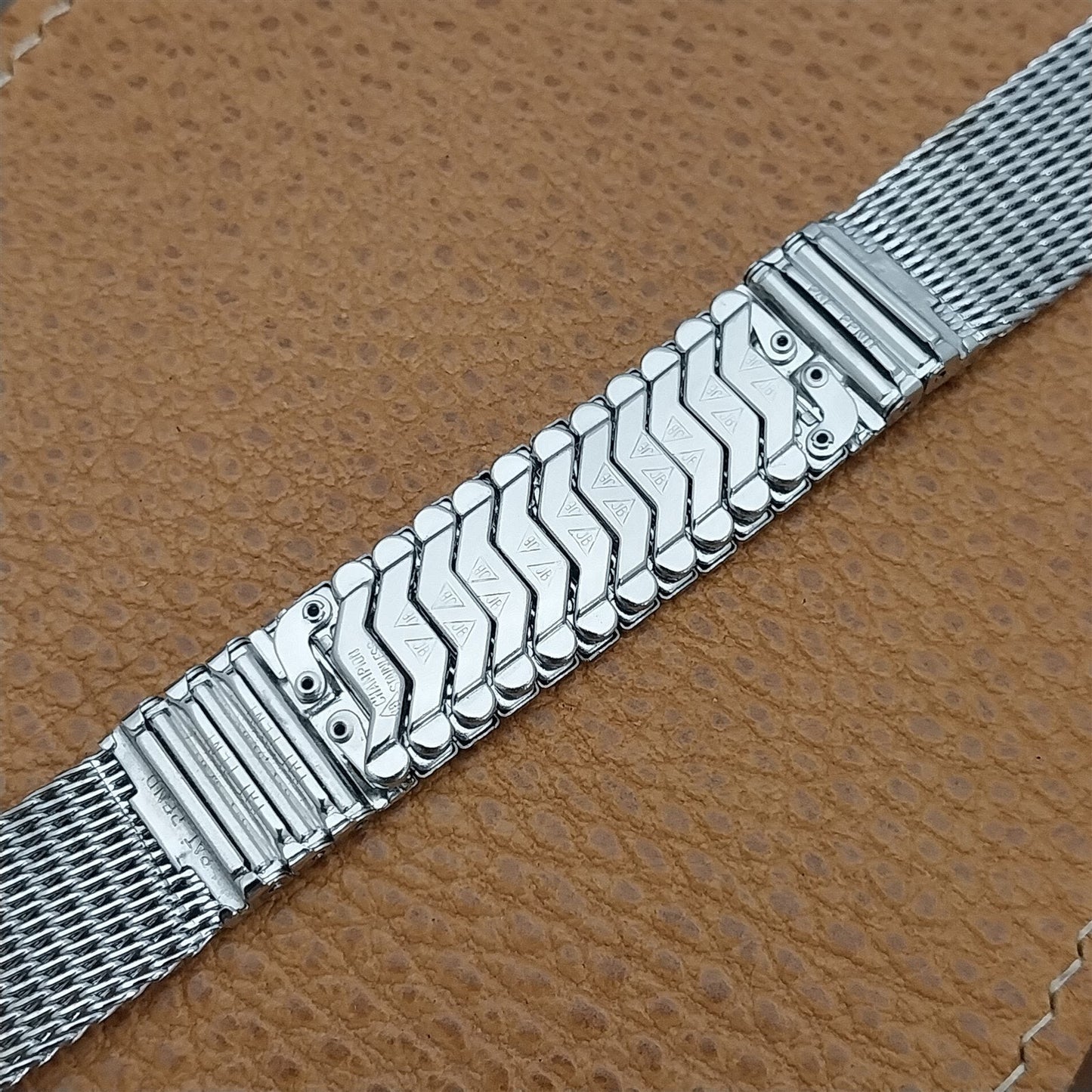 17.2mm JB Champion Stainless Steel Mesh nos 1960s Vintage Watch Band