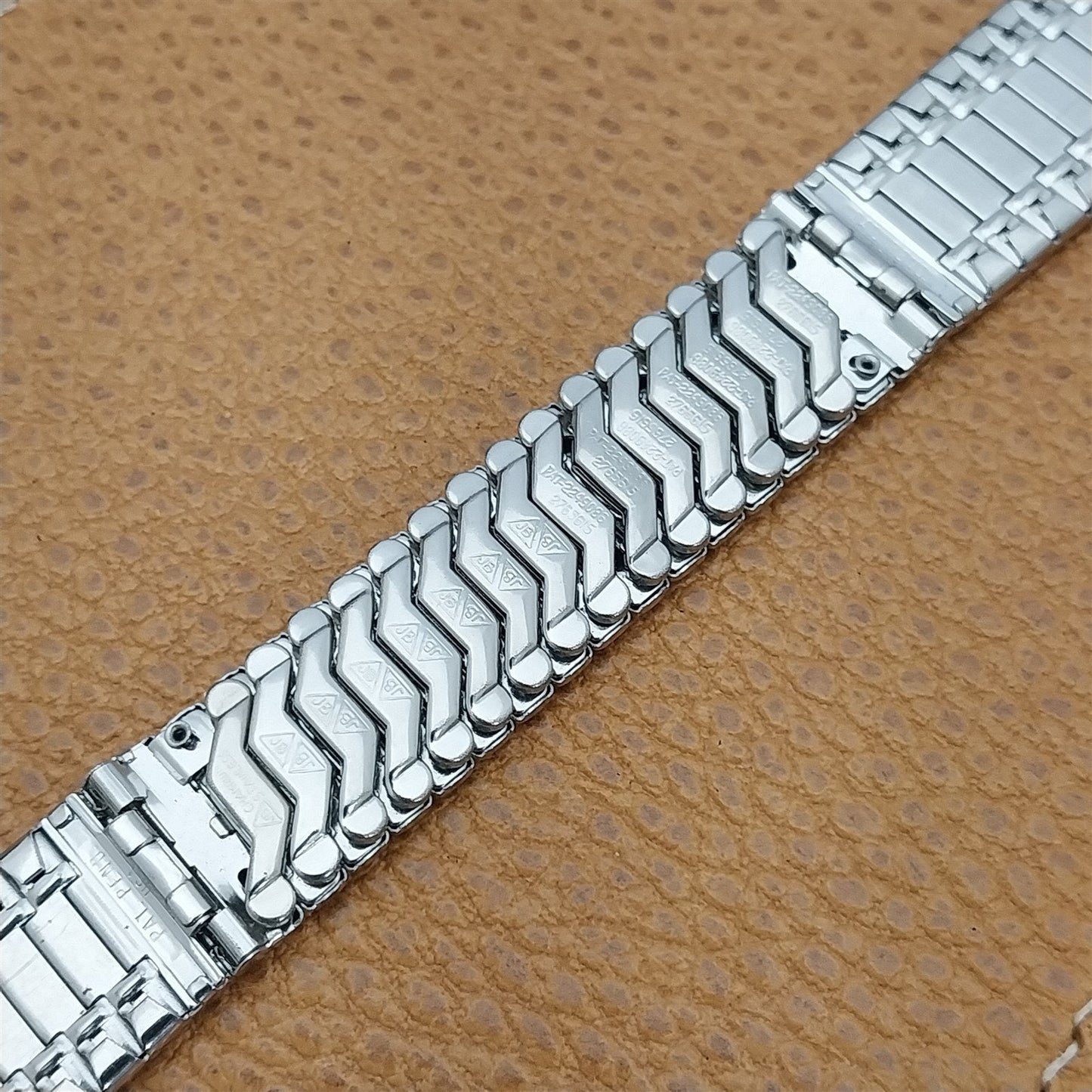 Stainless Steel Basketweave JB Champion 19mm 18mm nos Vintage Watch Band