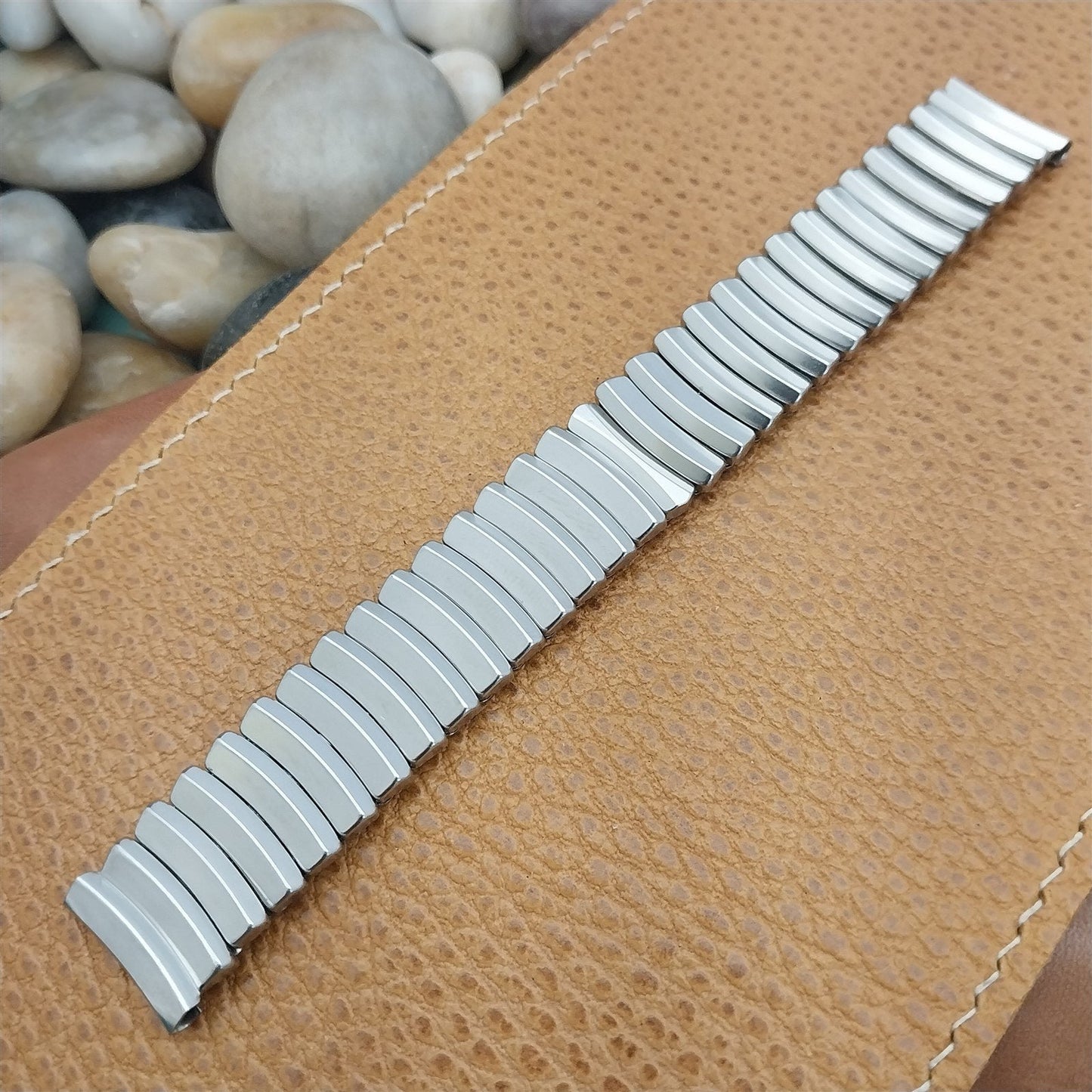 1950s 17.2mm JB Champion Lance USA Stainless Steel nos Vintage Watch Band