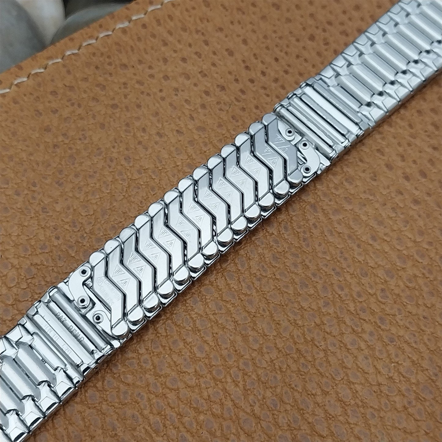 17.2mm JB Champion Stainless Steel Classic nos 1960s Vintage Watch Band