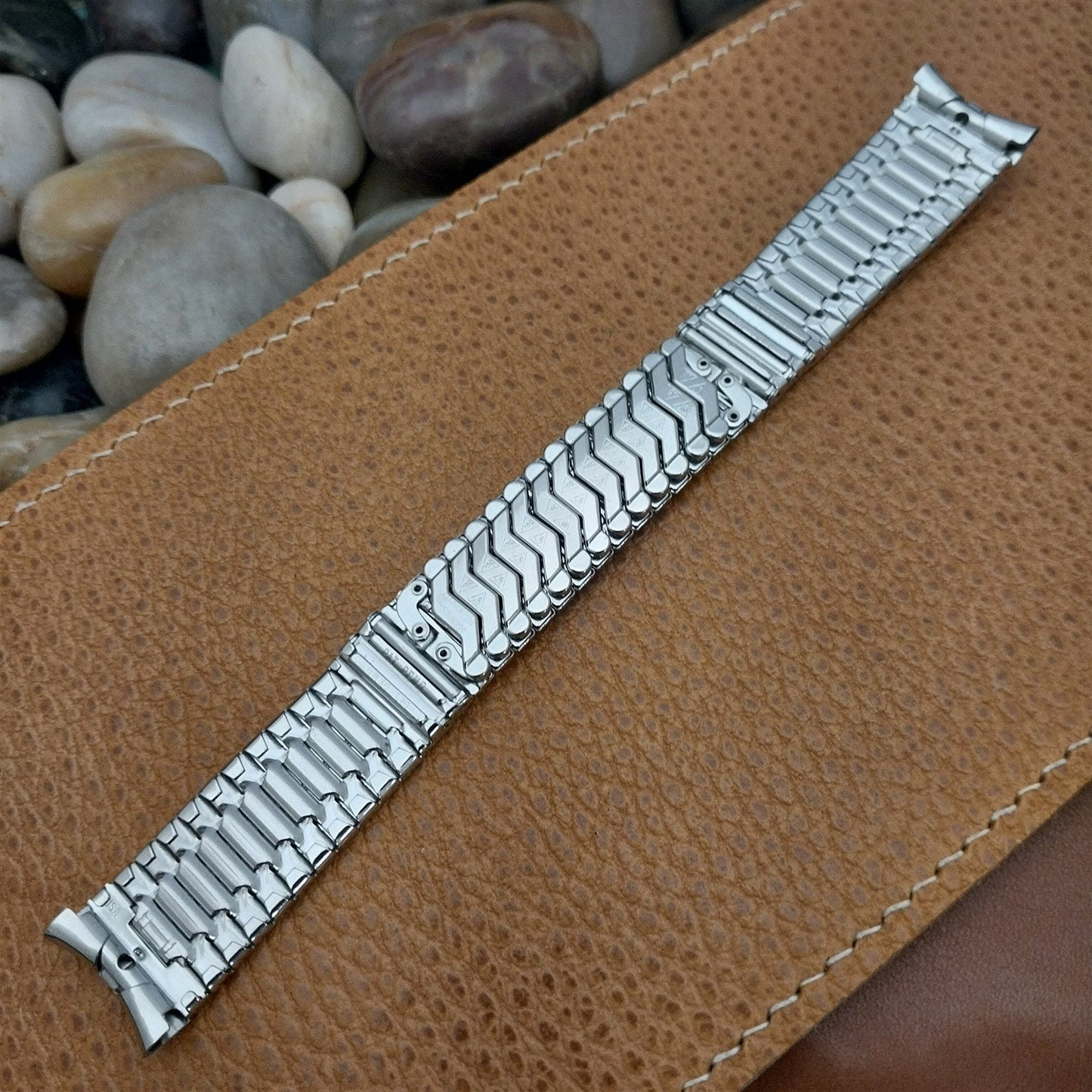 17.2mm JB Champion Stainless Steel Classic nos 1960s Vintage Watch Band