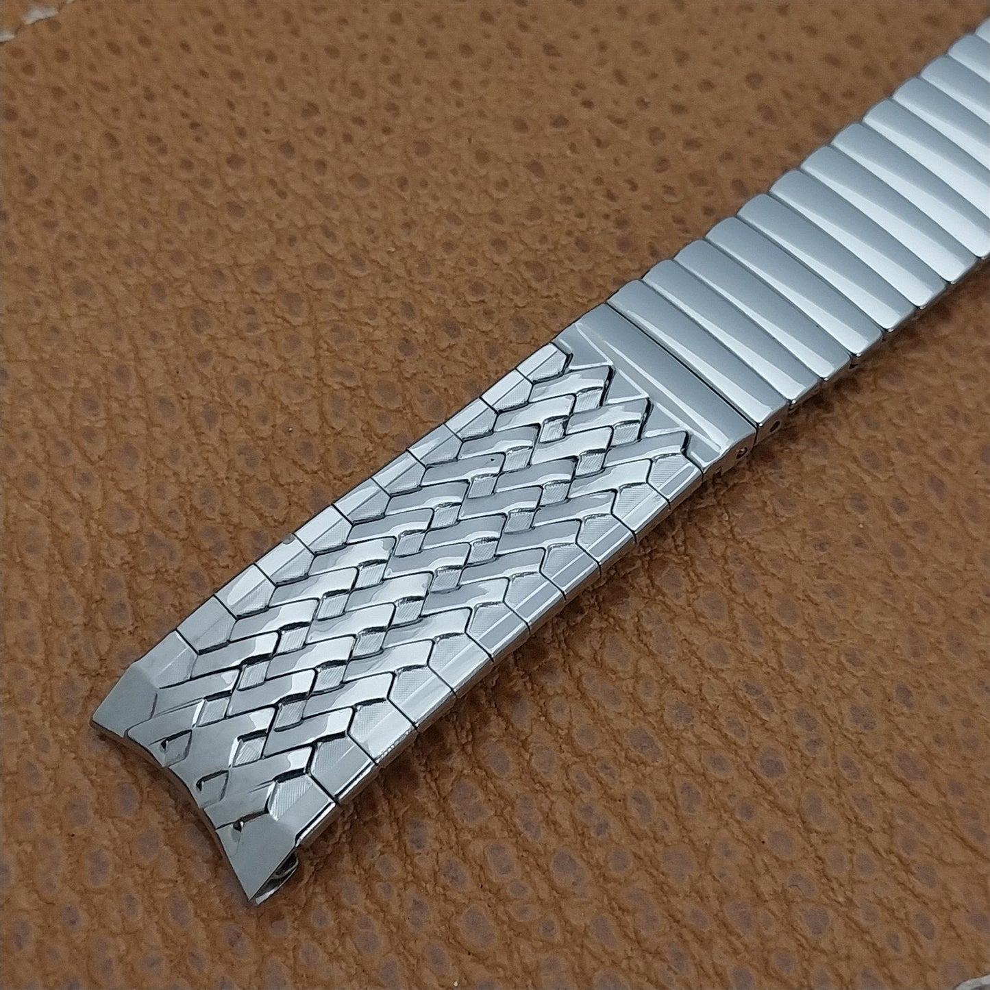 17.2mm JB Champion Stainless Steel Classic nos 1960s Vintage Watch Band