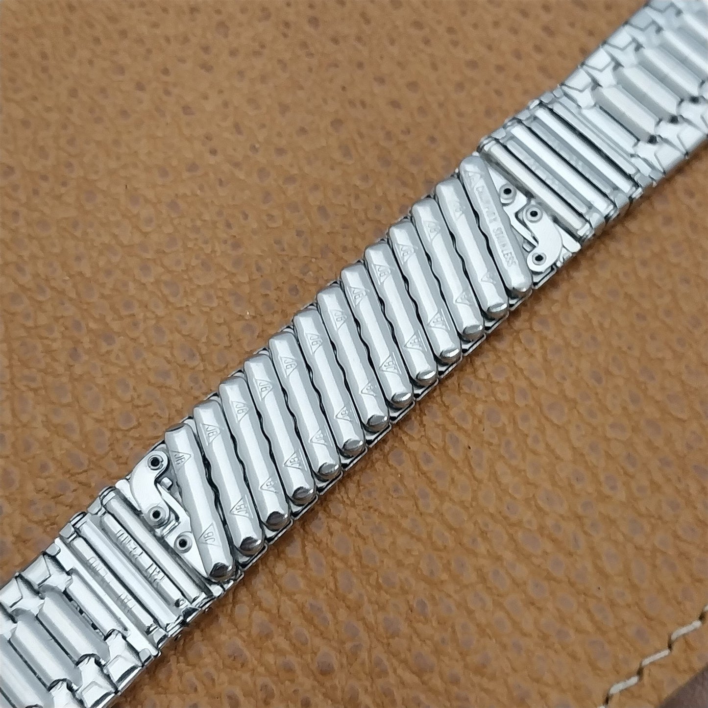 17.2mm JB Champion Stainless Steel Classic nos 1960s Vintage Watch Band