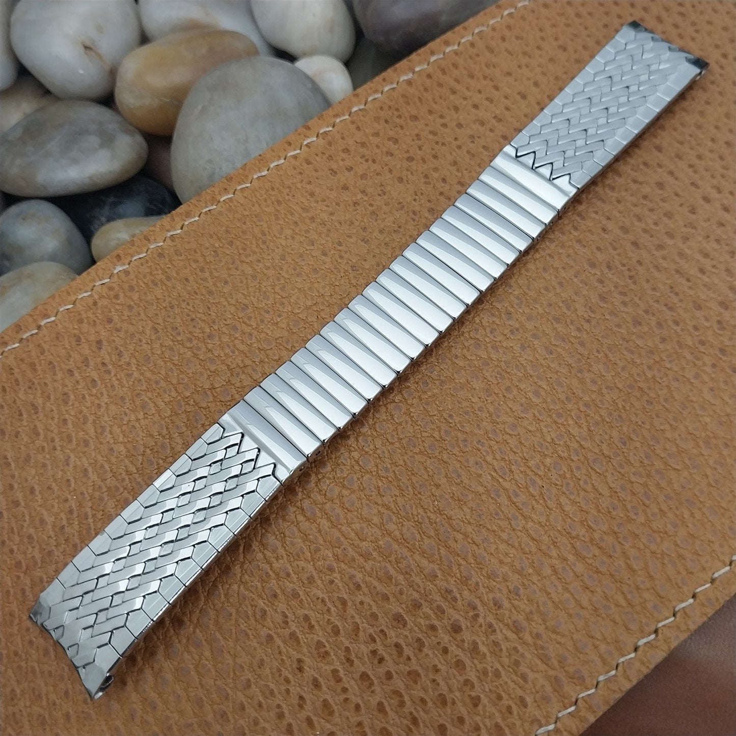 17.2mm JB Champion Stainless Steel Classic nos 1960s Vintage Watch Band