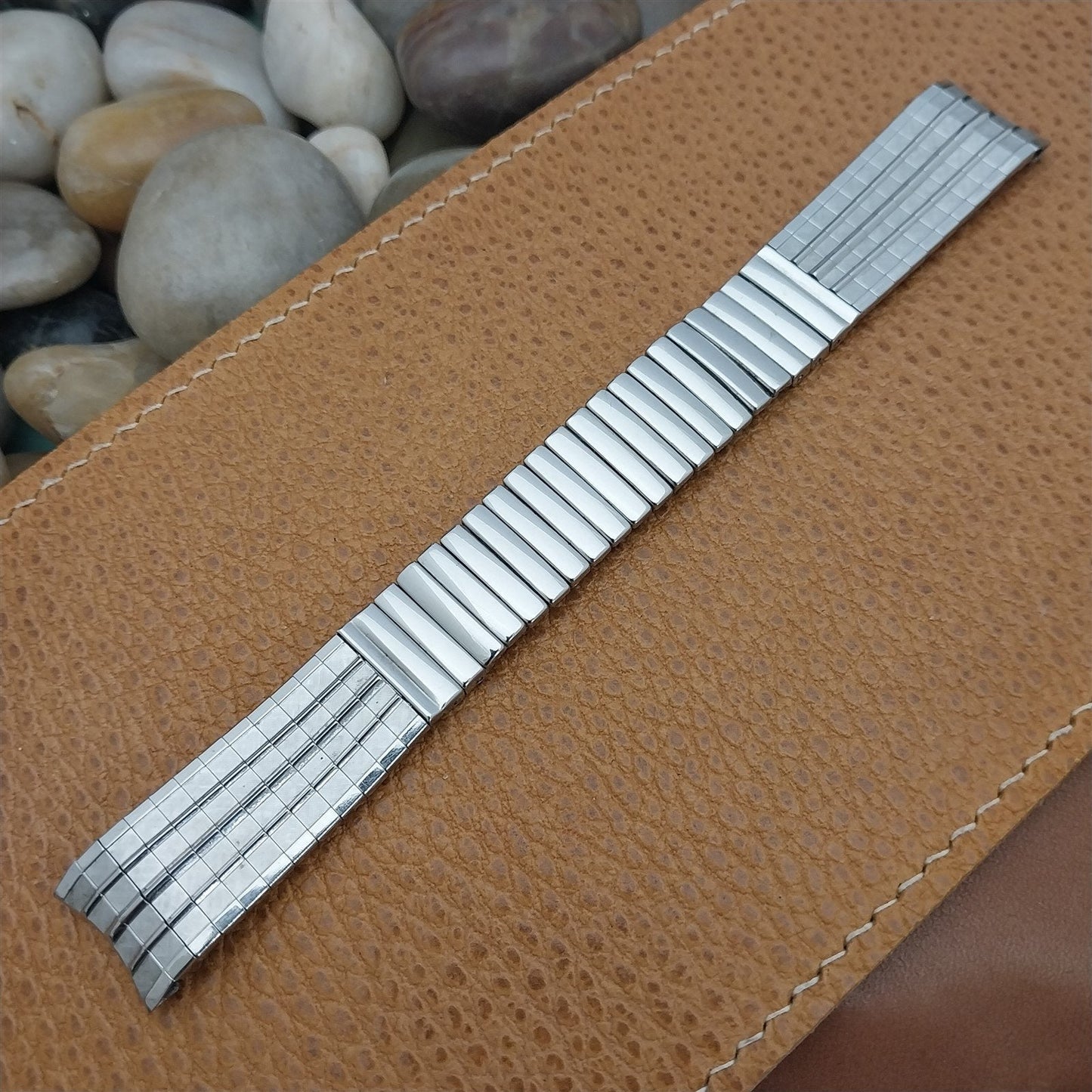 17.2mm JB Champion USA Stainless Steel Unused nos 1960s Vintage Watch Band