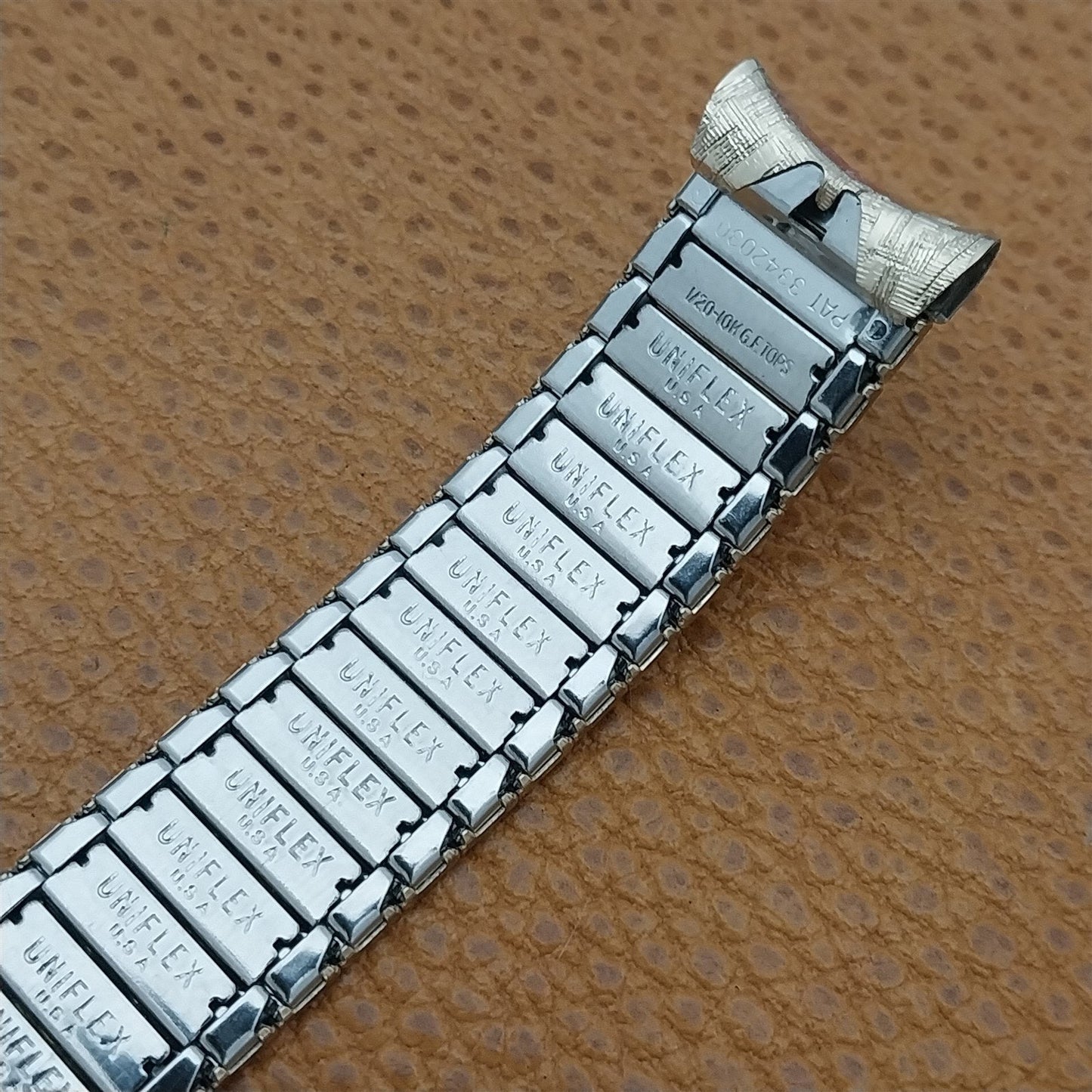 17.2mm 17mm 10k Gold-Fill Uniflex Slim Expansion Unused 1960s Vintage Watch Band