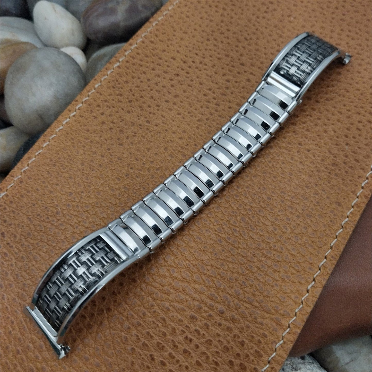 JB Champion Stainless Steel Classic nos 1950s Vintage Watch Band In Box