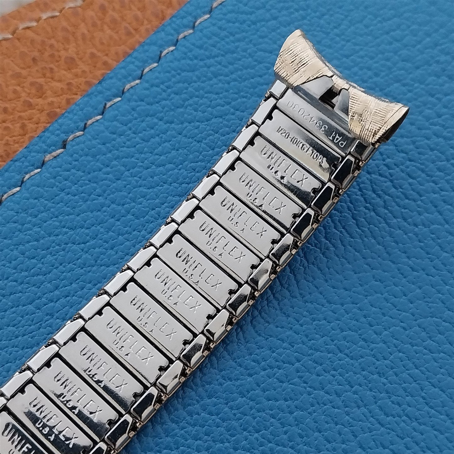 17.2mm 10k Gold-Filled Uniflex Slim Expansion Unused 1960s Vintage Watch Band