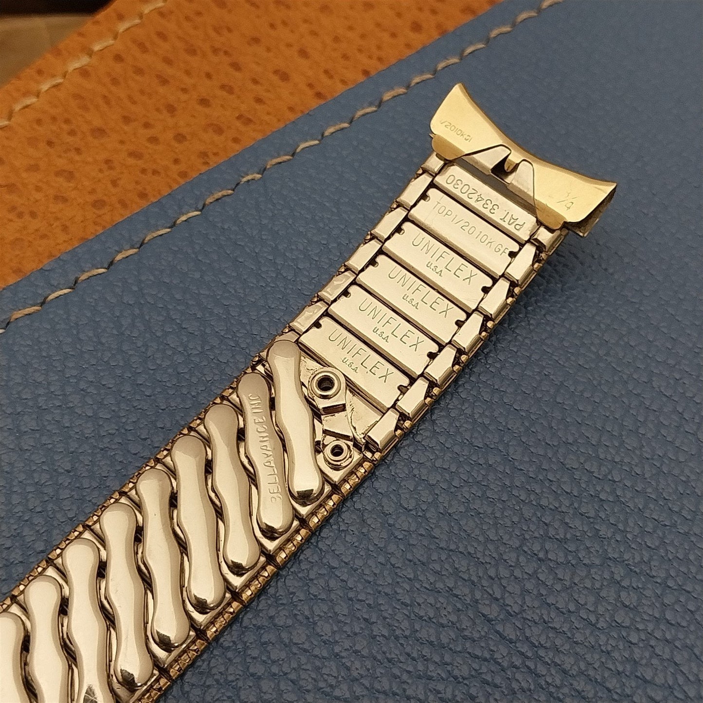 19mm 18mm 16mm 10k Gold-Filled 1960s Vintage Watch Band Uniflex Slim Expansion