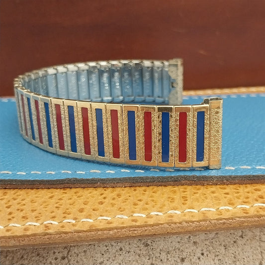 17.2mm 10k Gold-Filled 1960s Vintage Watch Band Uniflex USA Slim Expansion