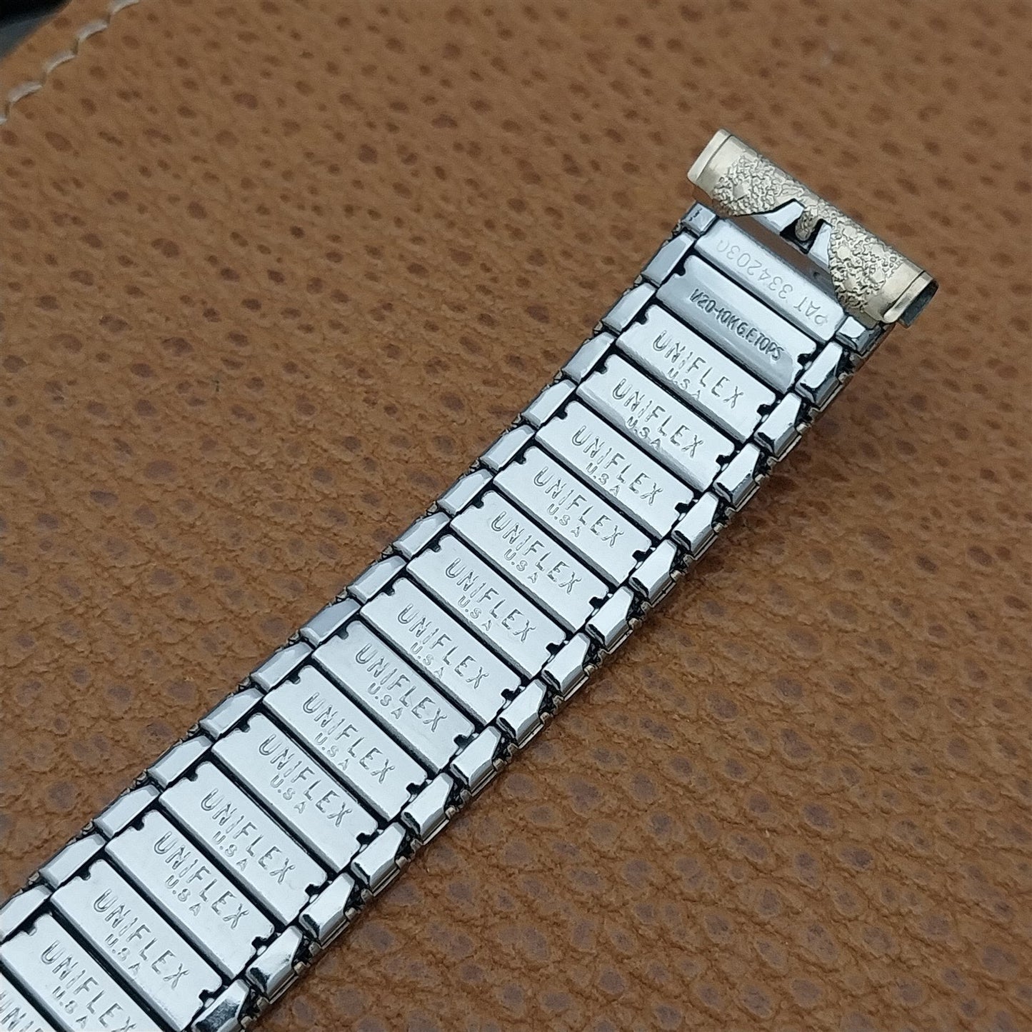 17.2mm 10k Gold-Filled 1960s Vintage Watch Band Uniflex USA Slim Expansion