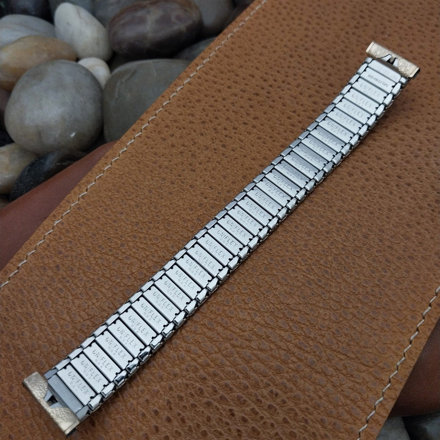 17.2mm 10k Gold-Filled 1960s Vintage Watch Band Uniflex USA Slim Expansion