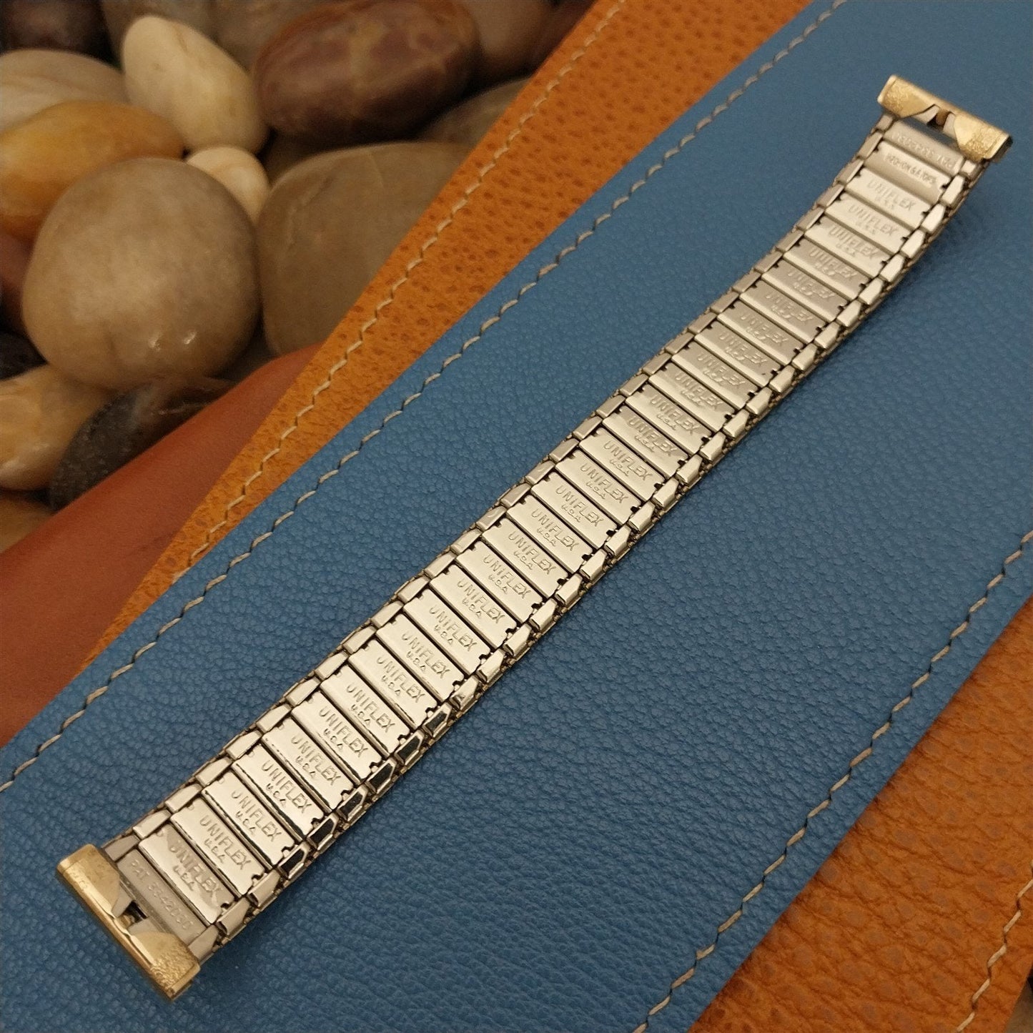 17.2mm 10k Gold-Filled Uniflex Slim Expansion Unused 1960s Vintage Watch Band