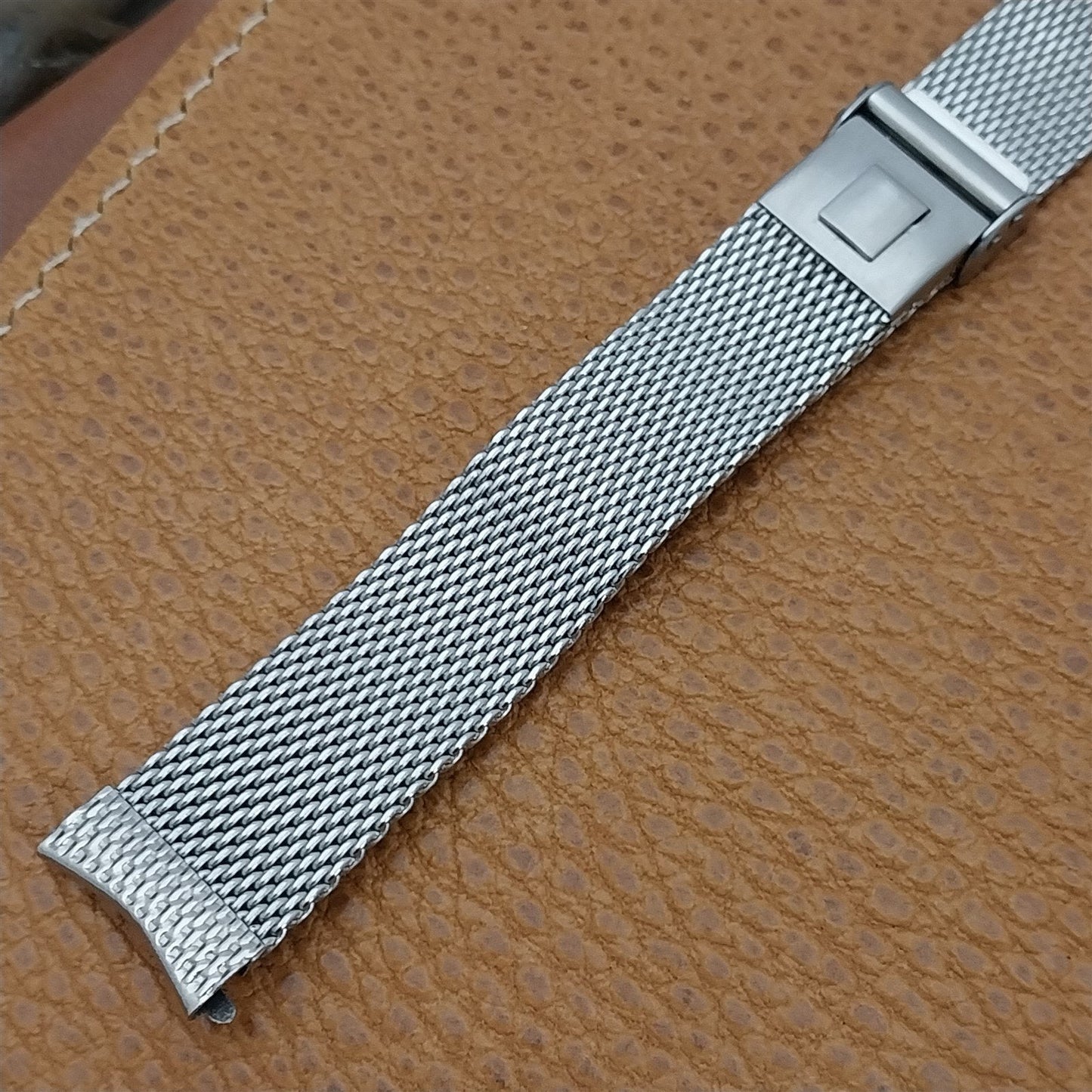 17.2mm Stainless Steel Mesh 1960s JB Champion USA Unused nos Vintage Watch Band