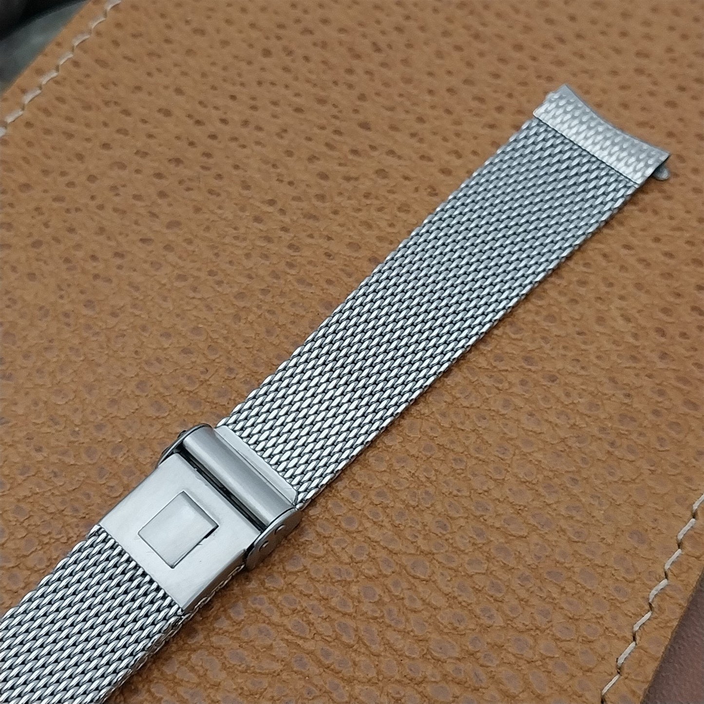 17.2mm Stainless Steel Mesh 1960s JB Champion USA Unused nos Vintage Watch Band