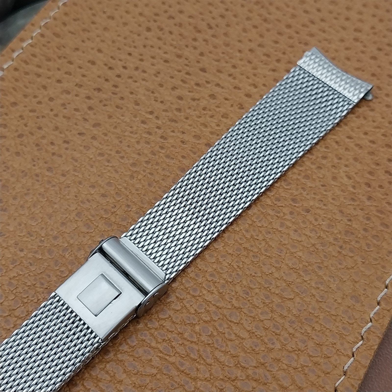 17.2mm Stainless Steel Mesh 1960s JB Champion USA Unused nos Vintage Watch Band