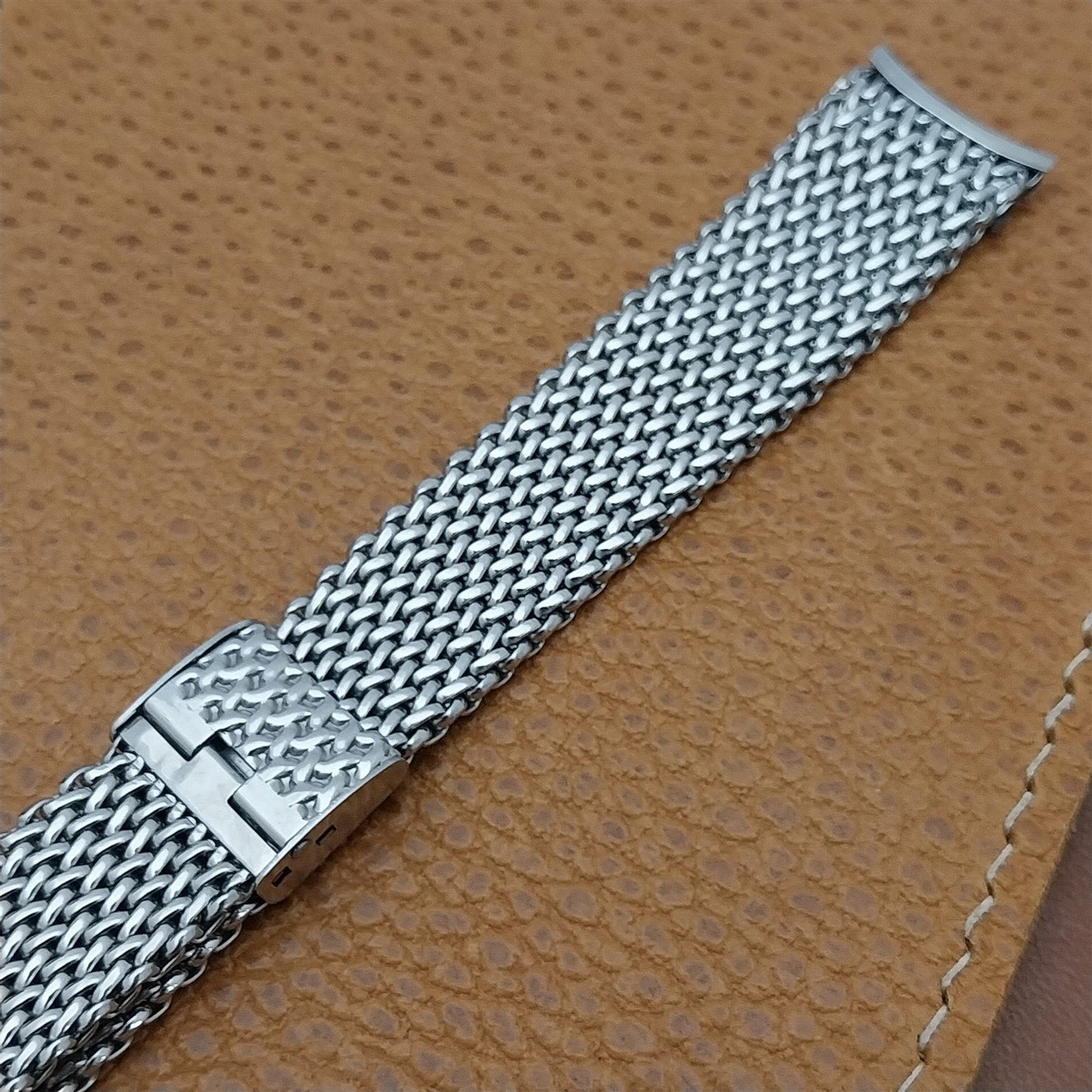 17.2mm Stainless Steel Mesh JB Champion USA nos 1960s Vintage Watch Band