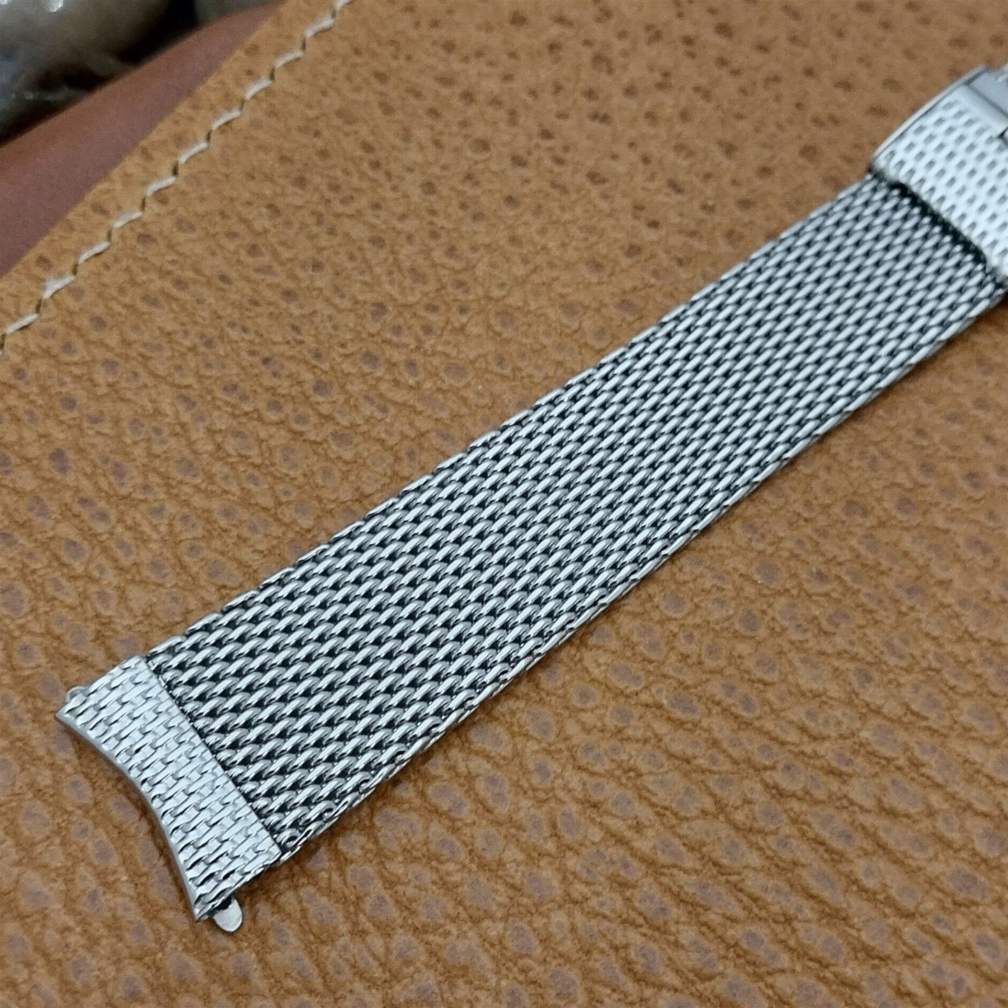 17.2mm Stainless Steel Mesh JB Champion USA nos 1960s Vintage Watch Band