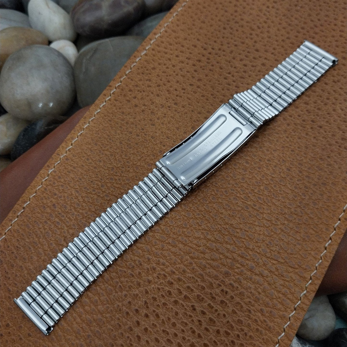 17mm Stainless Steel Diver Chronograph nos Vintage Watch Band