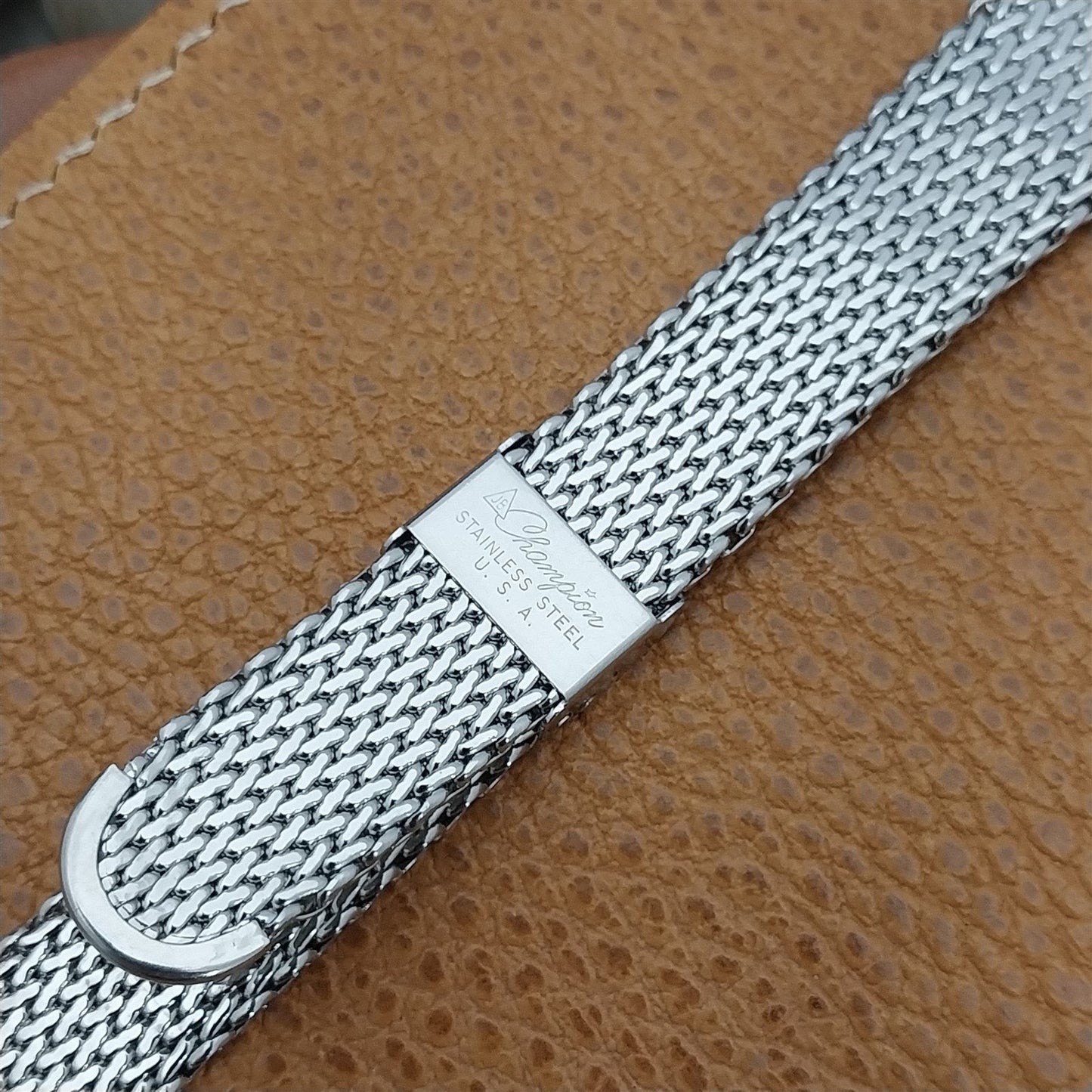 17.2mm JB Champion Stainless Steel Mesh nos 1960s Vintage Watch Band