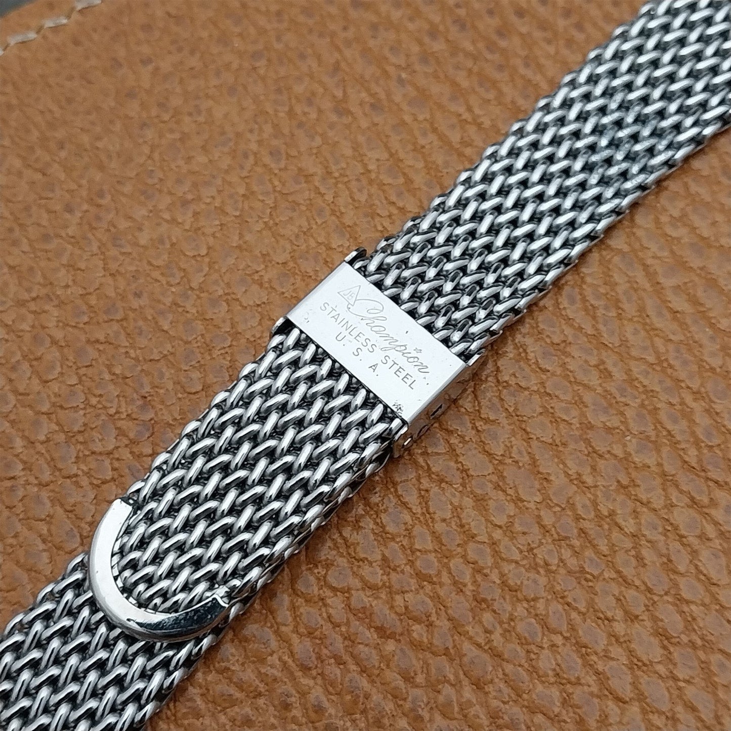 19mm Stainless Steel Flexible Mesh 1960s JB Champion Unused Vintage Watch Band