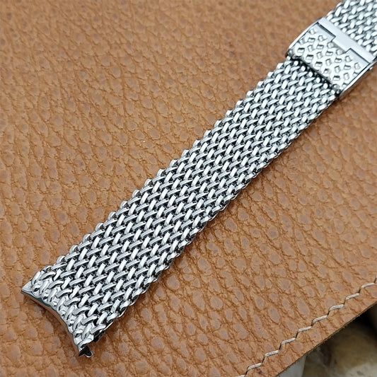 17.2mm Stainless Steel Mesh 1960s JB Champion USA Thick Vintage Watch Band