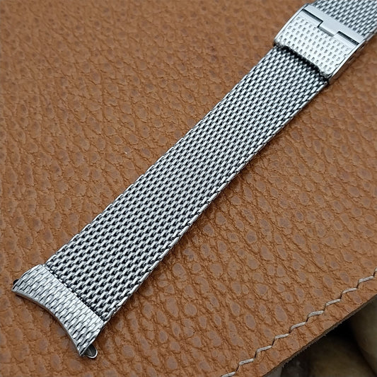 19mm Stainless Steel Mesh 1960s JB Champion USA Classic Vintage Watch Band