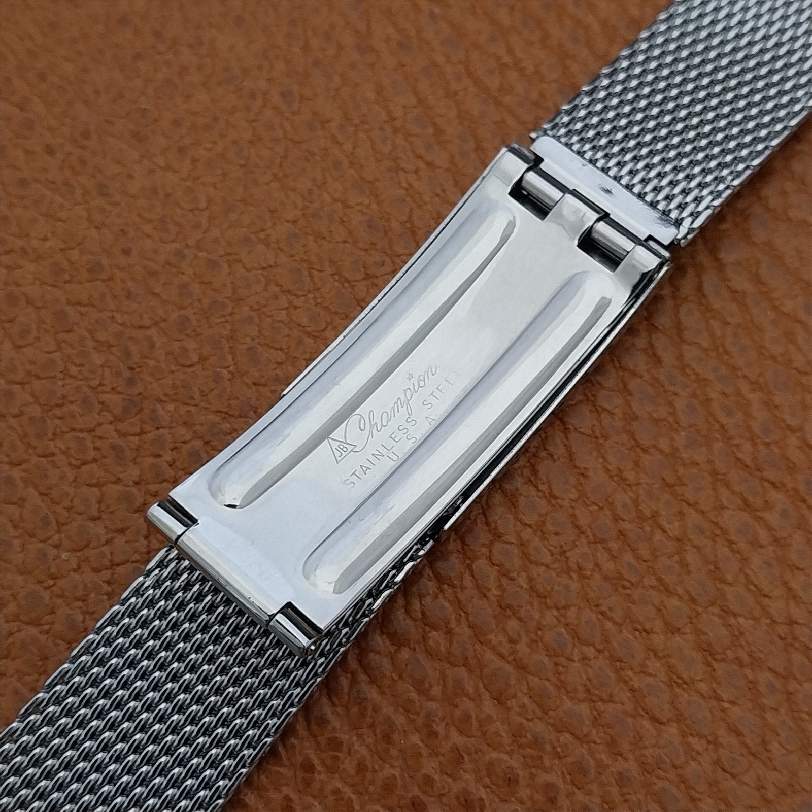 19mm Classic Stainless Steel Mesh JB Champion Unused 1960s Vintage Watch Band