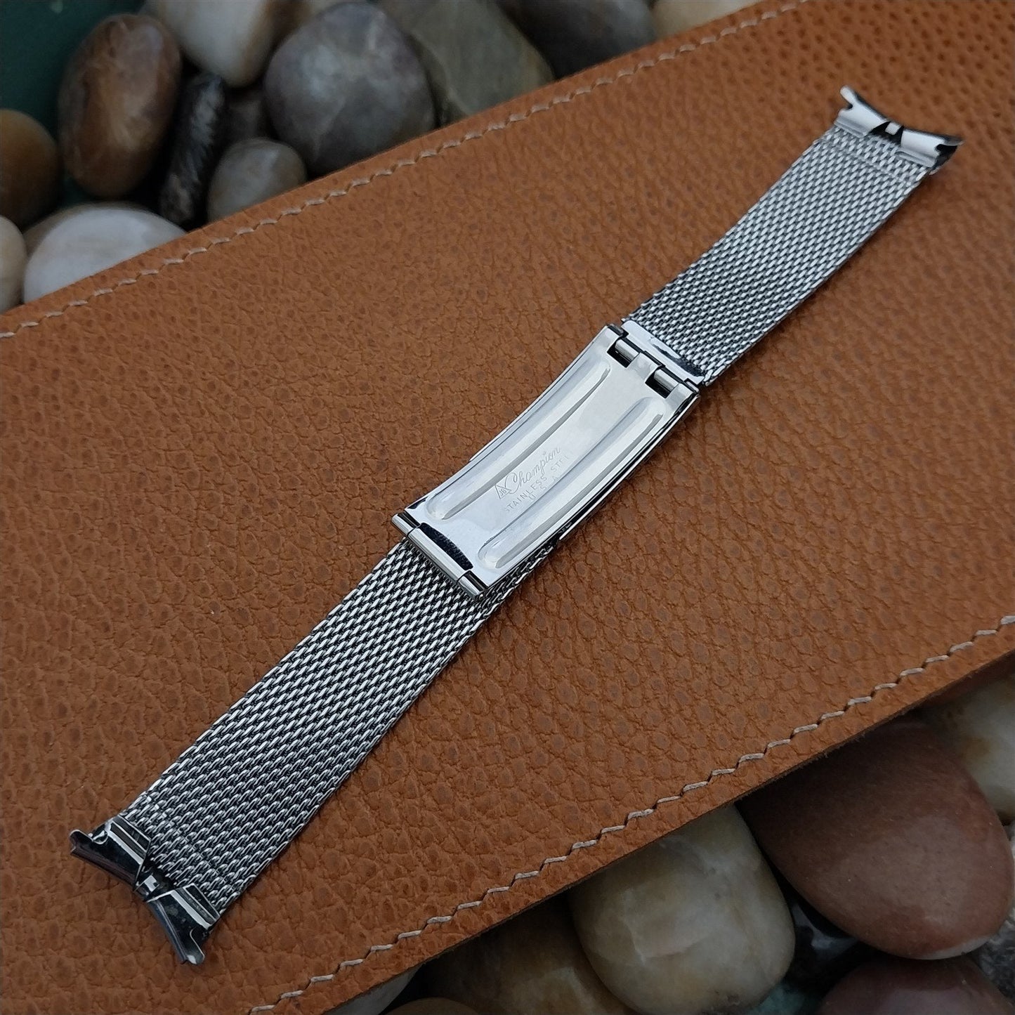 19mm Classic Stainless Steel Mesh JB Champion Unused 1960s Vintage Watch Band