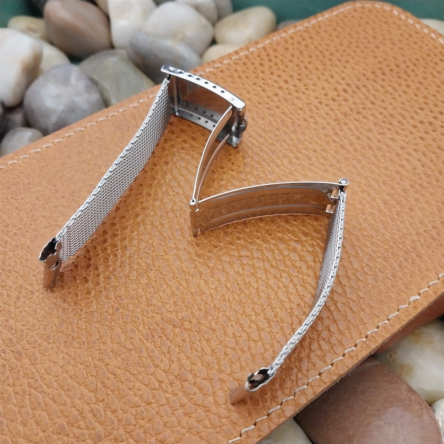 19mm Classic Stainless Steel Mesh JB Champion Unused 1960s Vintage Watch Band