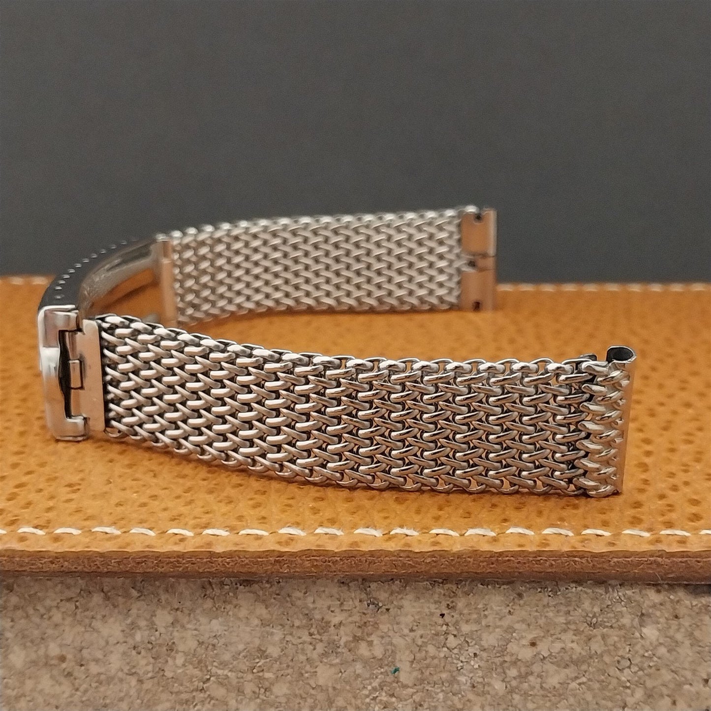 17.2mm Stainless Steel Mesh JB Champion USA Long 60s Vintage Watch Band