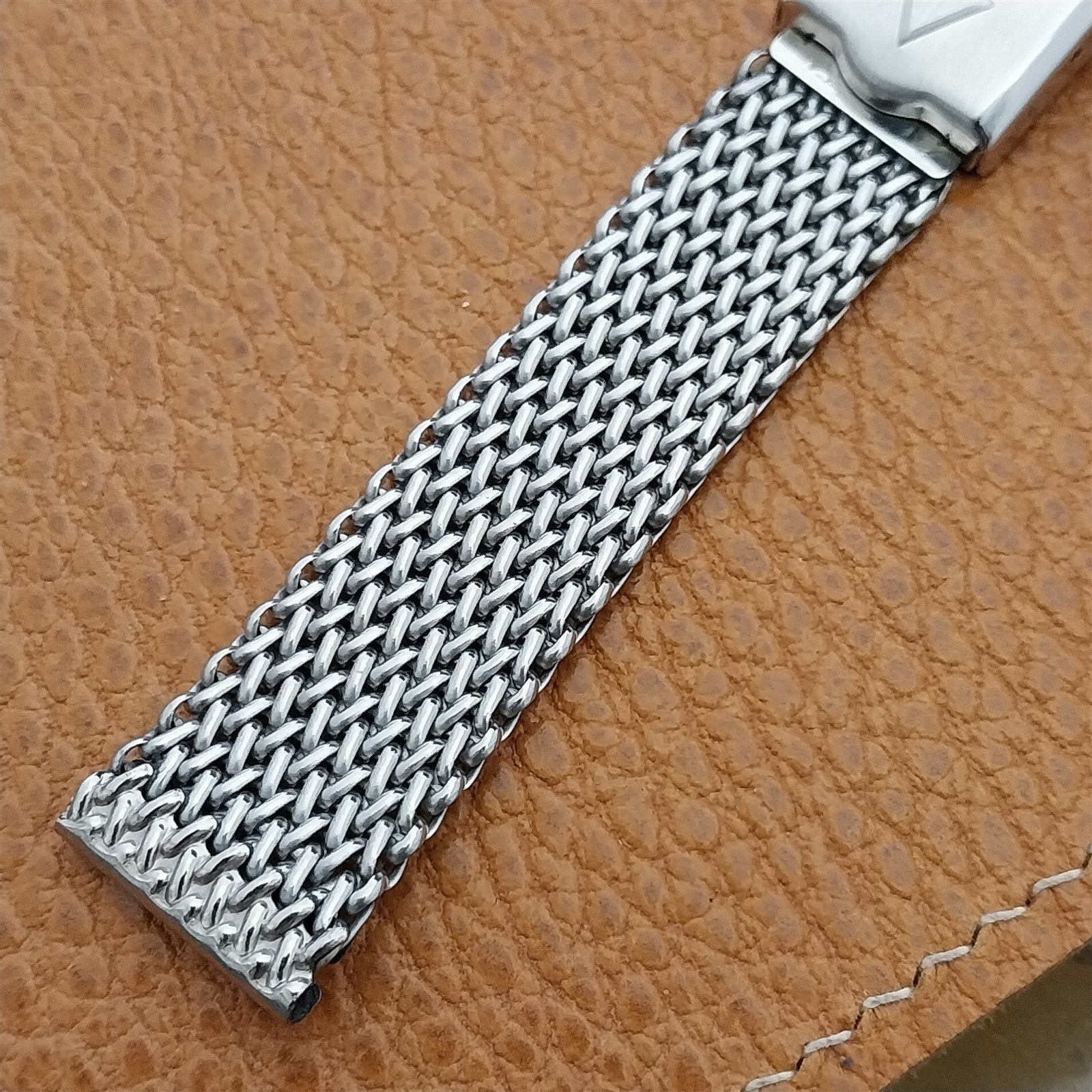 17.2mm Stainless Steel Mesh JB Champion USA Long 60s Vintage Watch Band
