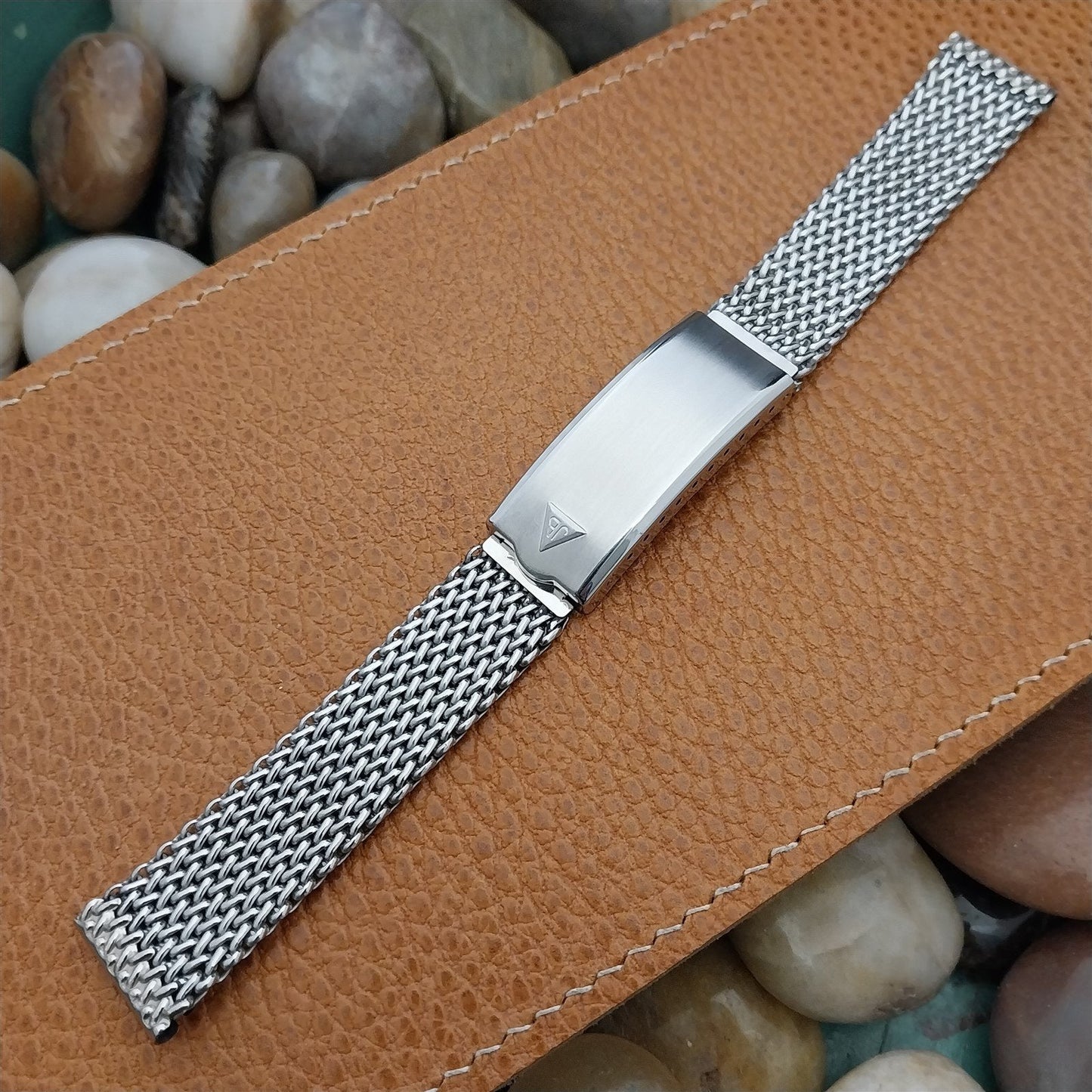 17.2mm Stainless Steel Mesh JB Champion USA Long 60s Vintage Watch Band