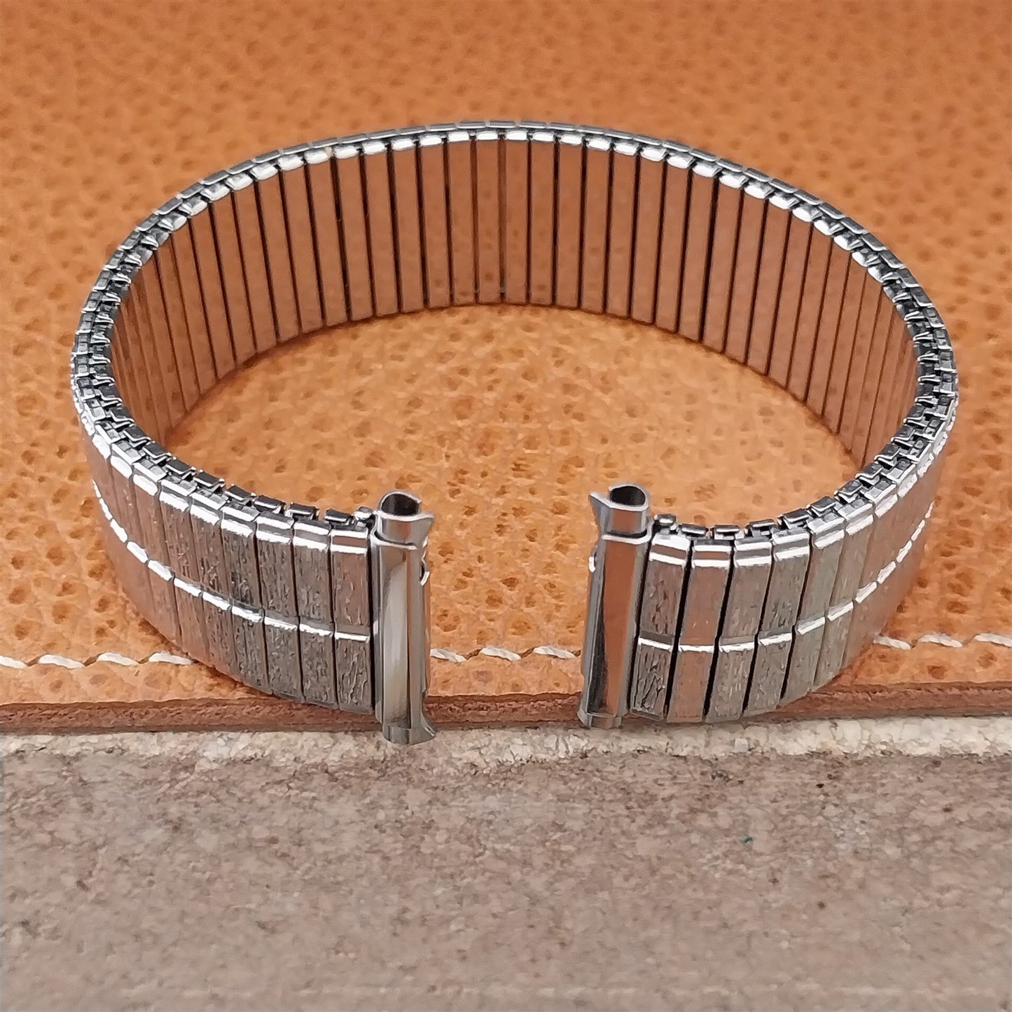 Long 18mm 19mm 20mm JB Champion Stainless Steel Unused 1970s Vintage Watch Band
