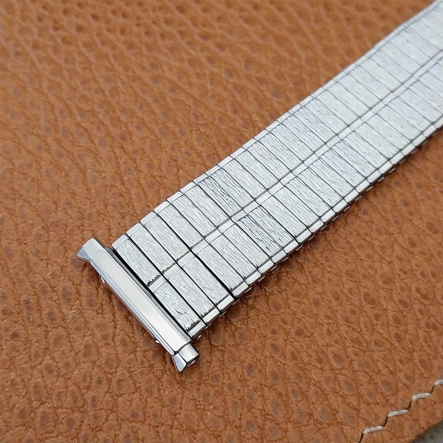 Long 18mm 19mm 20mm JB Champion Stainless Steel Unused 1970s Vintage Watch Band