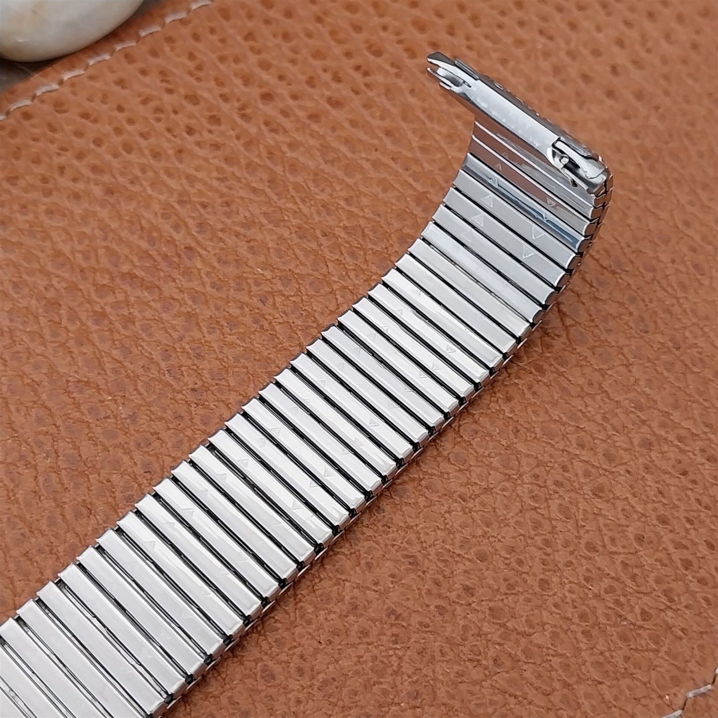 Long 18mm 19mm 20mm JB Champion Stainless Steel Unused 1970s Vintage Watch Band