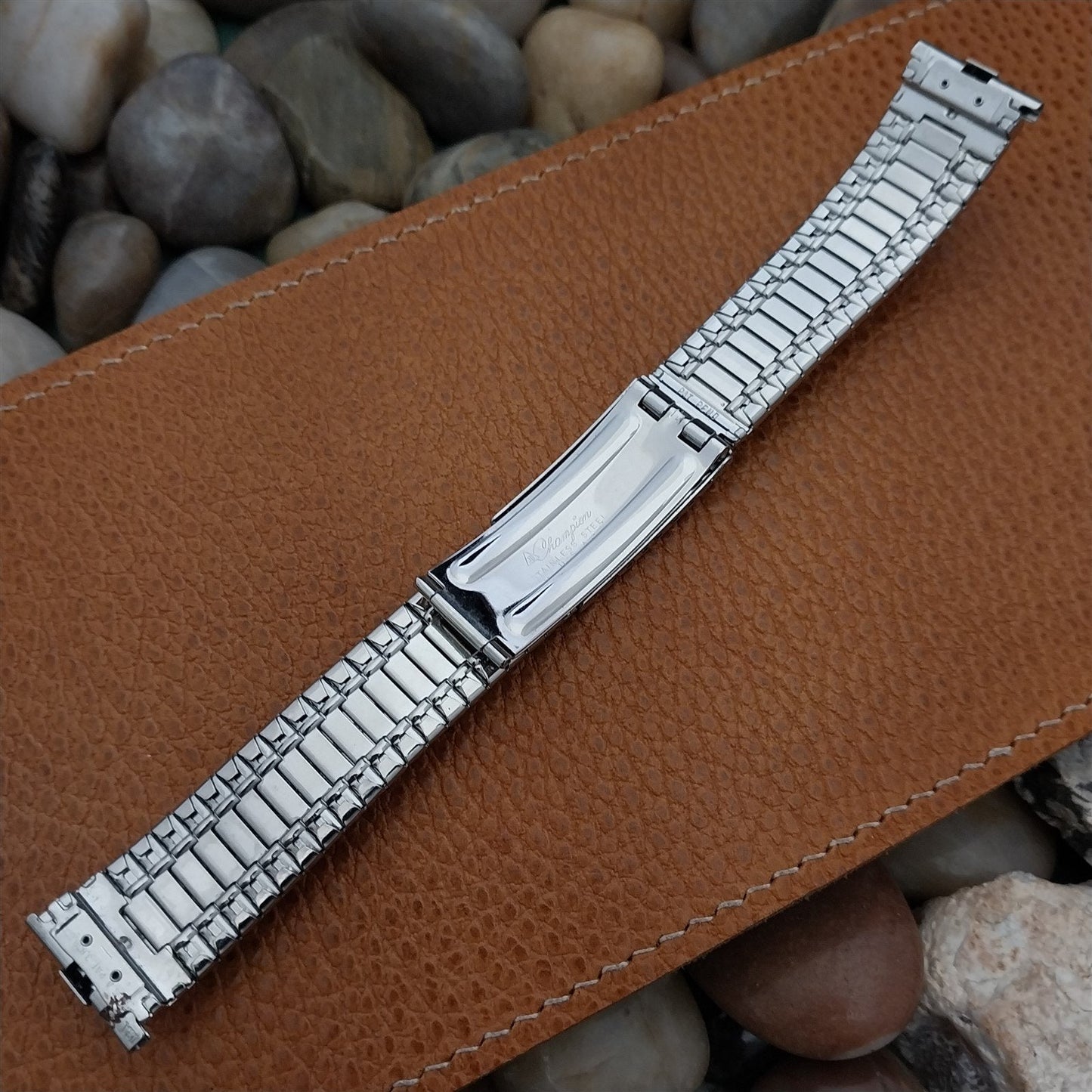 JB Champion USA Stainless Steel nos 1960s Vintage Watch Band 18mm 19mm