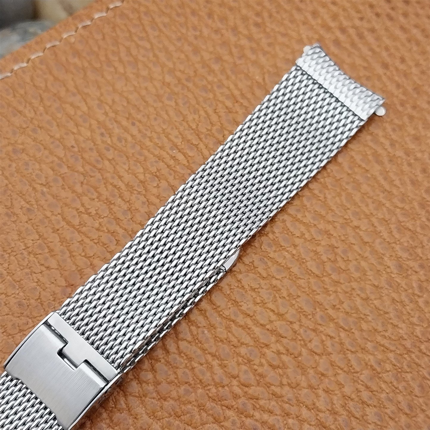 Stainless Steel Mesh Gemex Perpetual Calendar Unused 1960s Vintage Watch Band