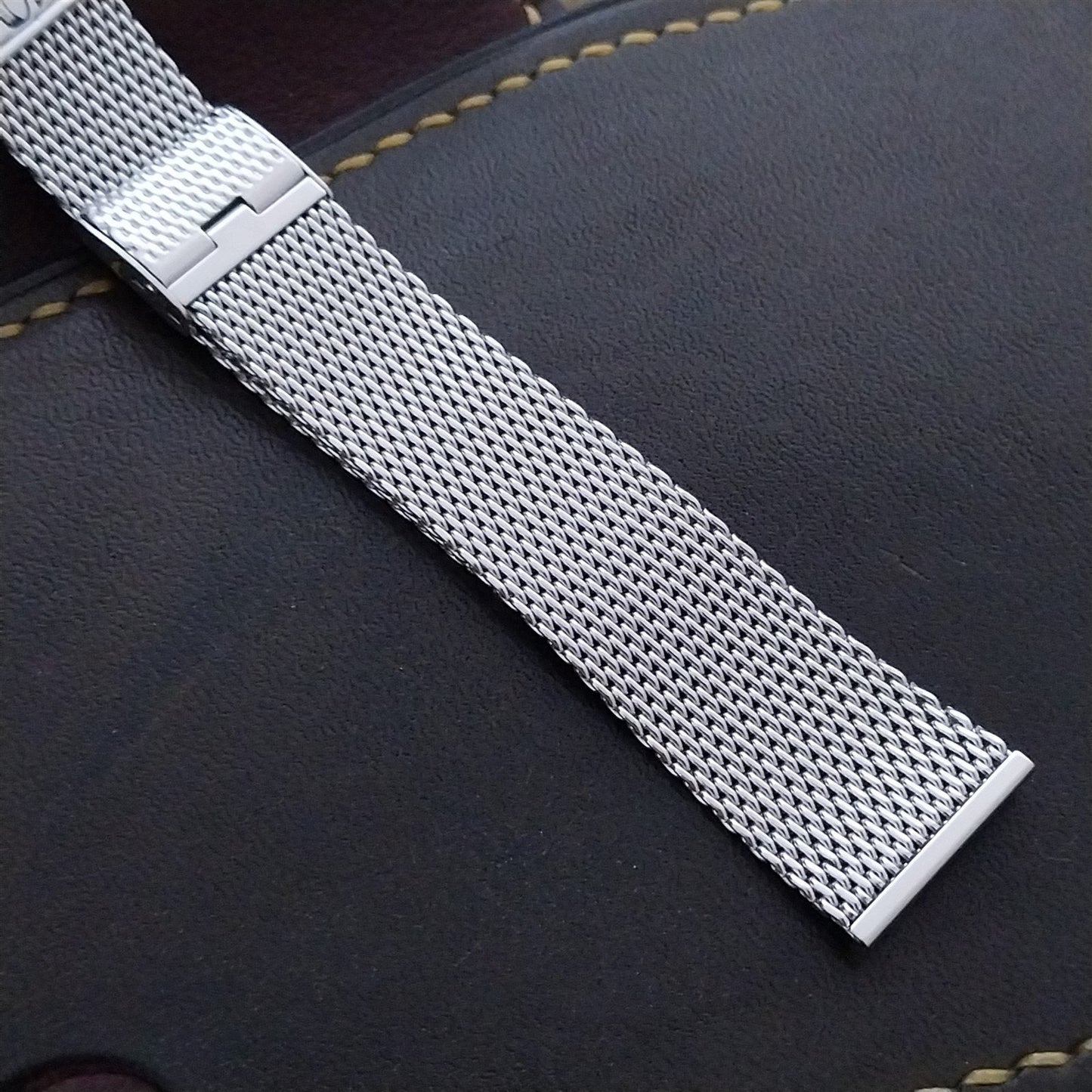 Stainless Steel Mesh JB Champion Perpetual Calendar 1960s Unused Watch Band