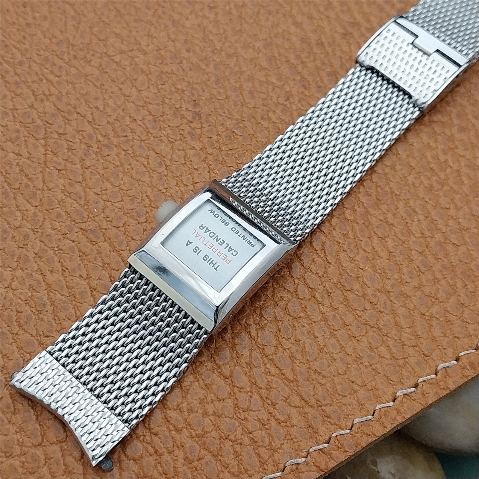 Stainless Steel Mesh JB Champion Perpetual Calendar 60s Vintage Watch Band