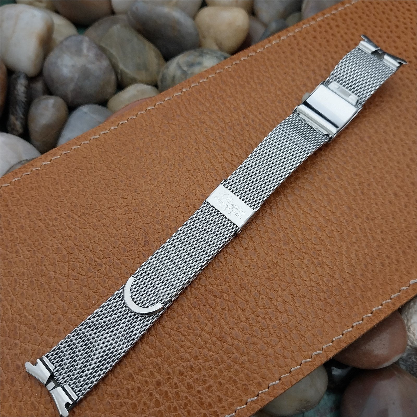 Stainless Steel Mesh JB Champion Perpetual Calendar 60s Vintage Watch Band